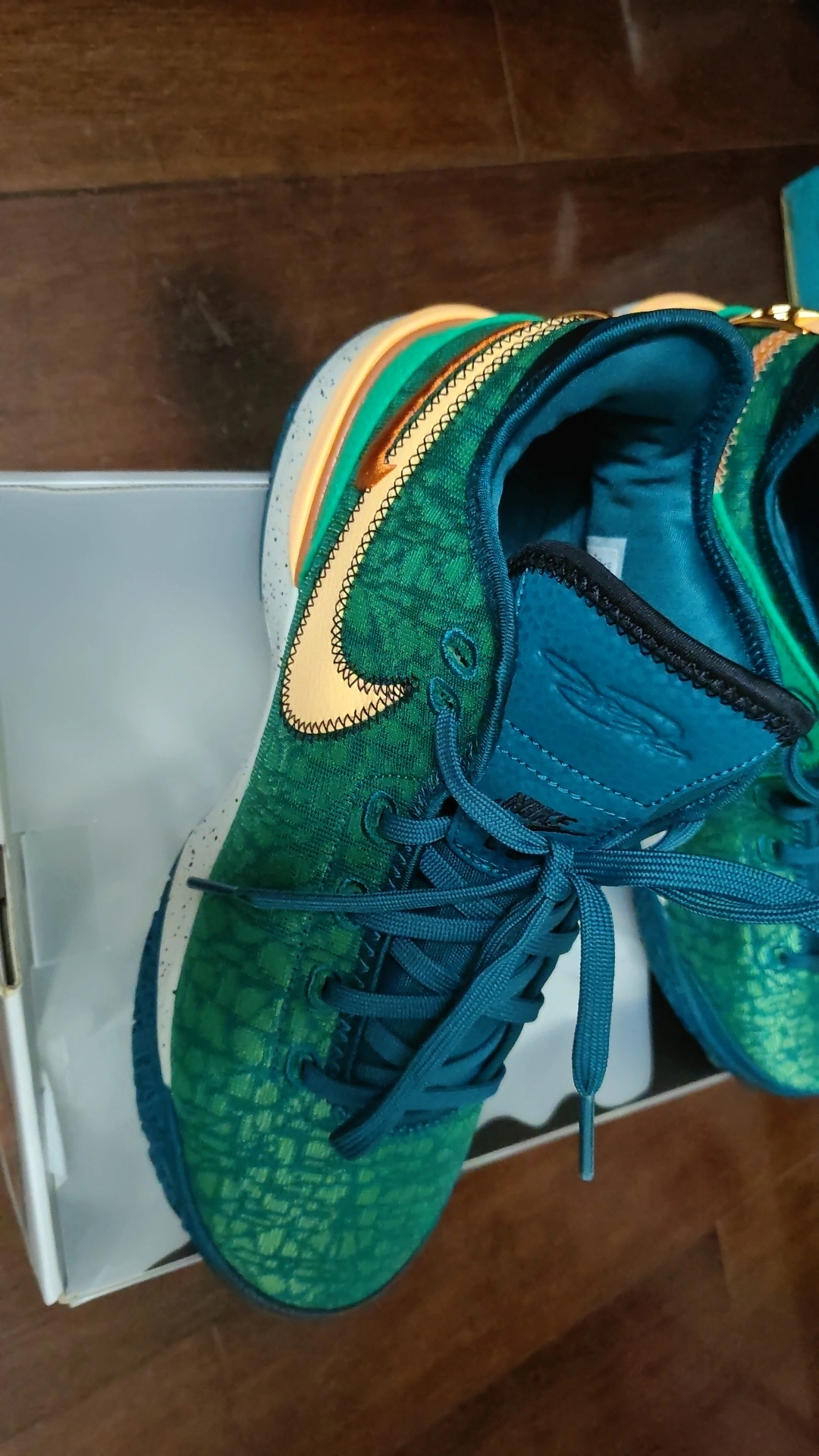 custom review-Nike LeBron NXXT Gen MID Топ Баскетбольные кроссовки Мужской Темно-зеленый