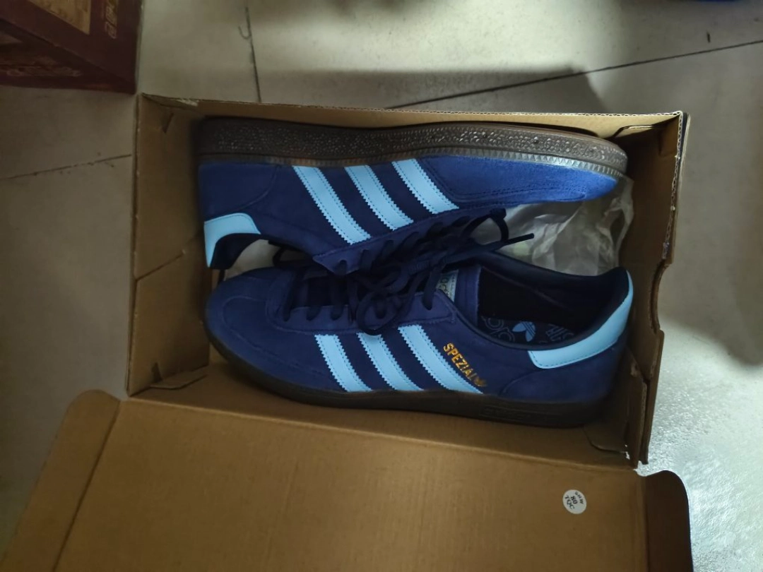 custom review-Adidas Originals HANDBALL SPEZIAL Низкие Кроссовки для скейтбординга Унисекс Синие Коричневые