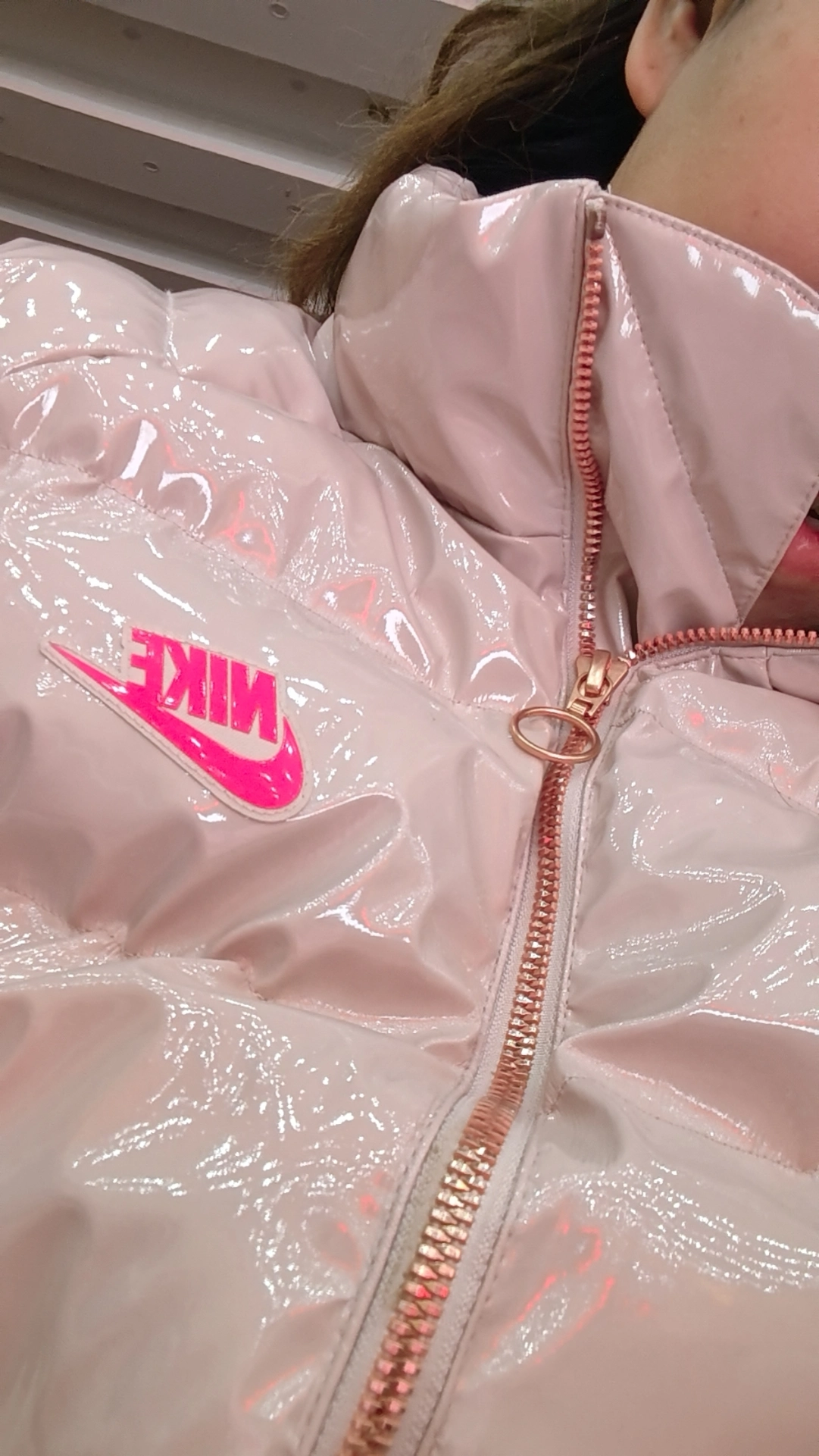 custom review-nike Sports Life Collection Пуховая куртка Женская Розовая