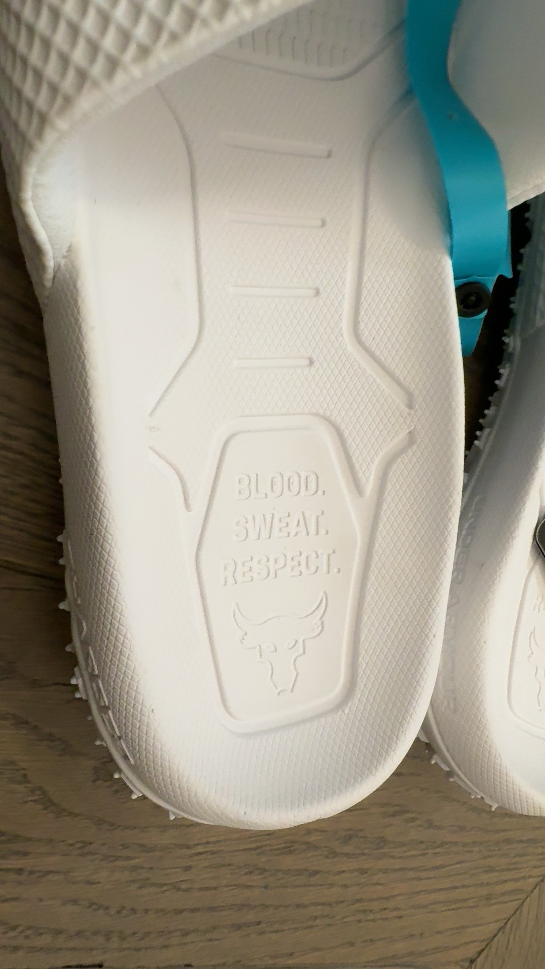 custom review-Under Armour Project Rock 1 Quick-Dry Slide Мужской Белый