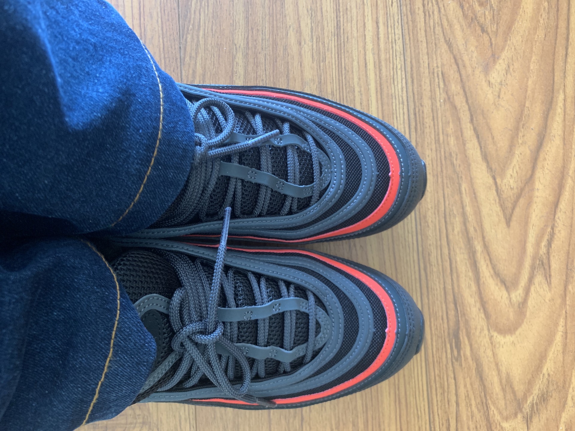 custom review-Nike Air Max 97 Low Топ Casual Унисекс Черный