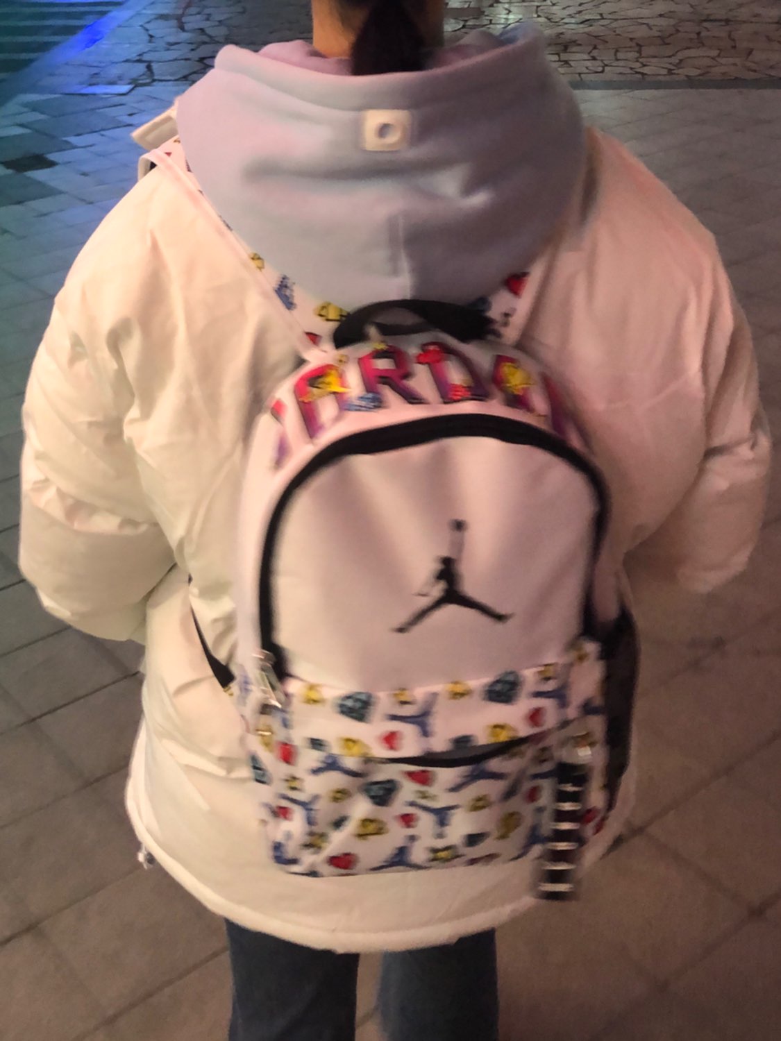 custom review-Jordan Polyester Casual Backpack Small Unisex White Джордан Полиэстер Повседневный Рюкзак Маленький Унисекс Белый