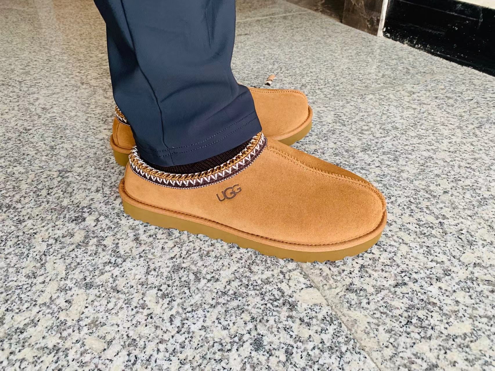 custom review-UGG Tasman Домашние тапочки Мужской Каштановый