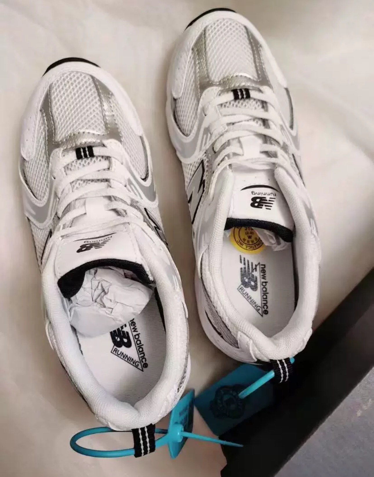 custom review-New Balance NB 530 Устойчивые к истиранию низкие беговые кроссовки Черный Белый для детей