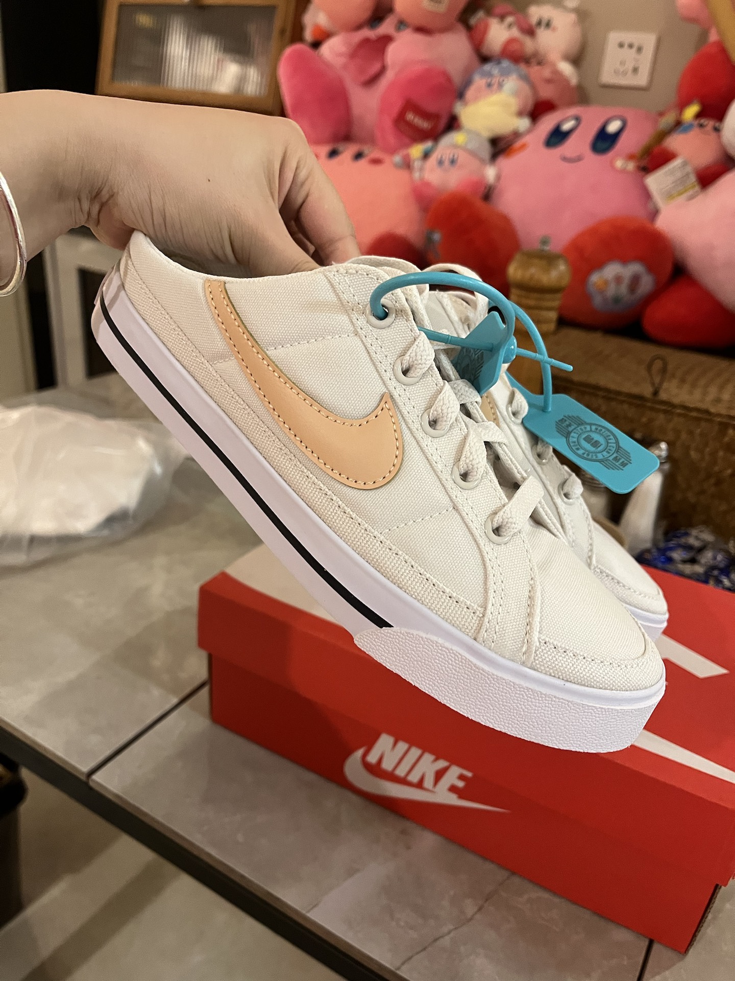 custom review-Nike Court Legacy Slip Resistant Abrasion Resistant Легкий Низкий Топ Скейтборд Кроссовки Женские Бежево-желтые