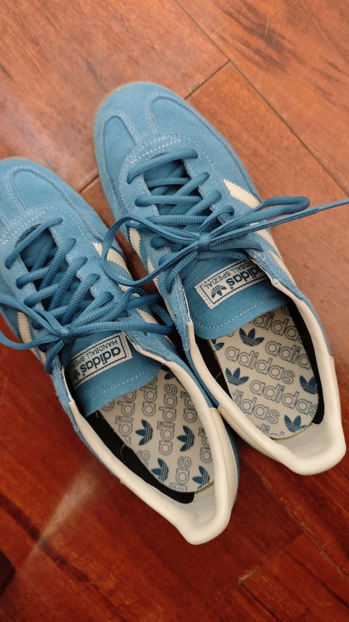 custom review-Adidas Handball Spezial Core Blue Cream White Gum