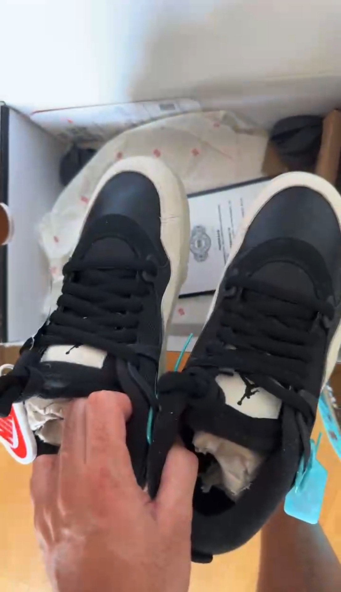 custom review-Jordan Air Jordan 4 RM Low Топ Винтажные Баскетбольные Кроссовки Мужские Черный Бежевый