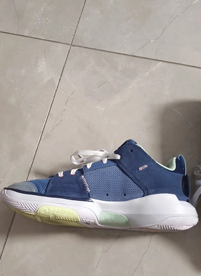 custom review-Jordan One Take 5 Амортизация Износостойкие Низкие Баскетбольные Кроссовки Мужские Синие Белые Зеленые