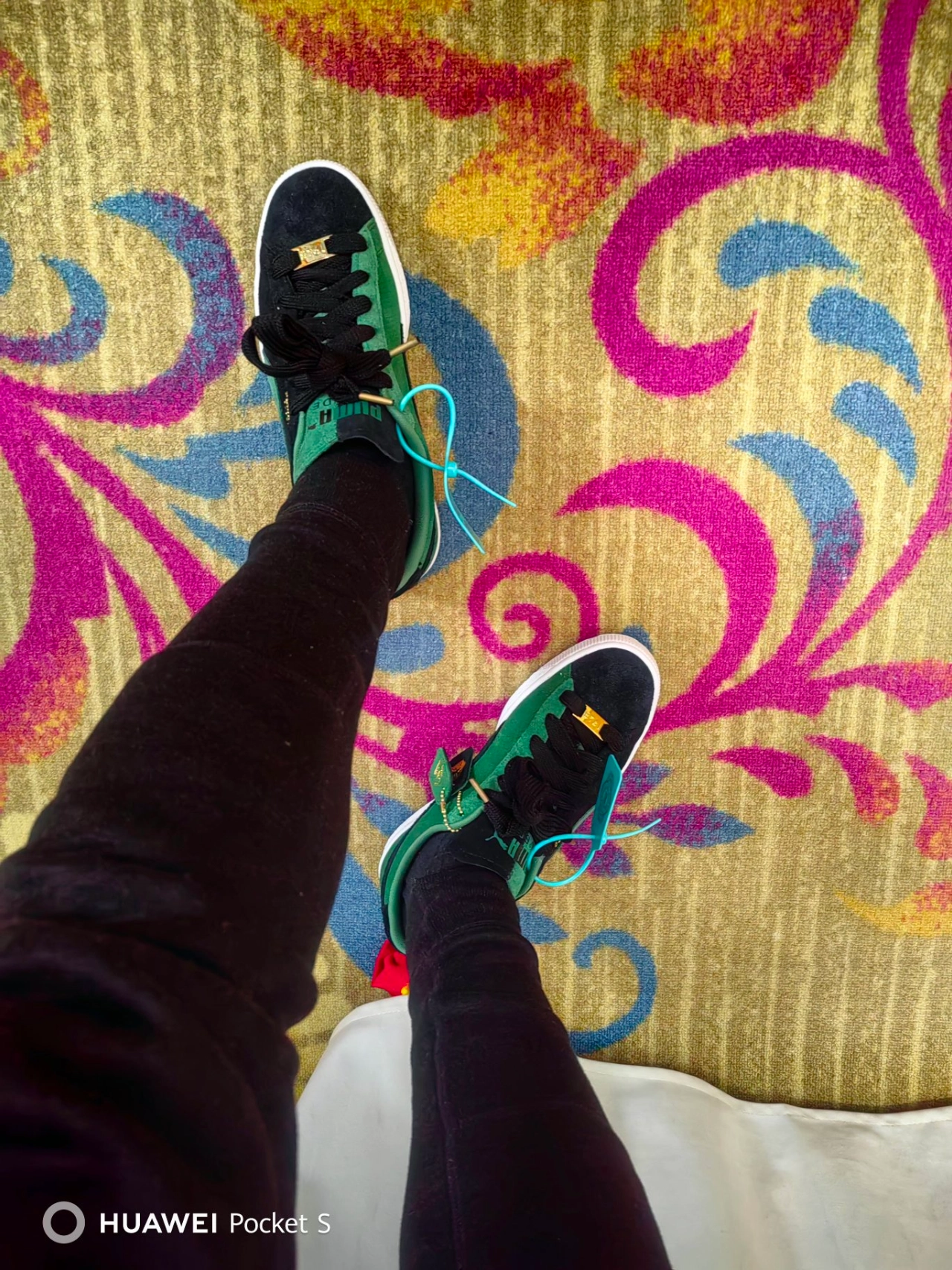 custom review-PUMA Suede ARCHIVE REMASTERED Устойчивые к истиранию Низкие Кроссовки для скейтбординга Унисекс Черный Зеленый