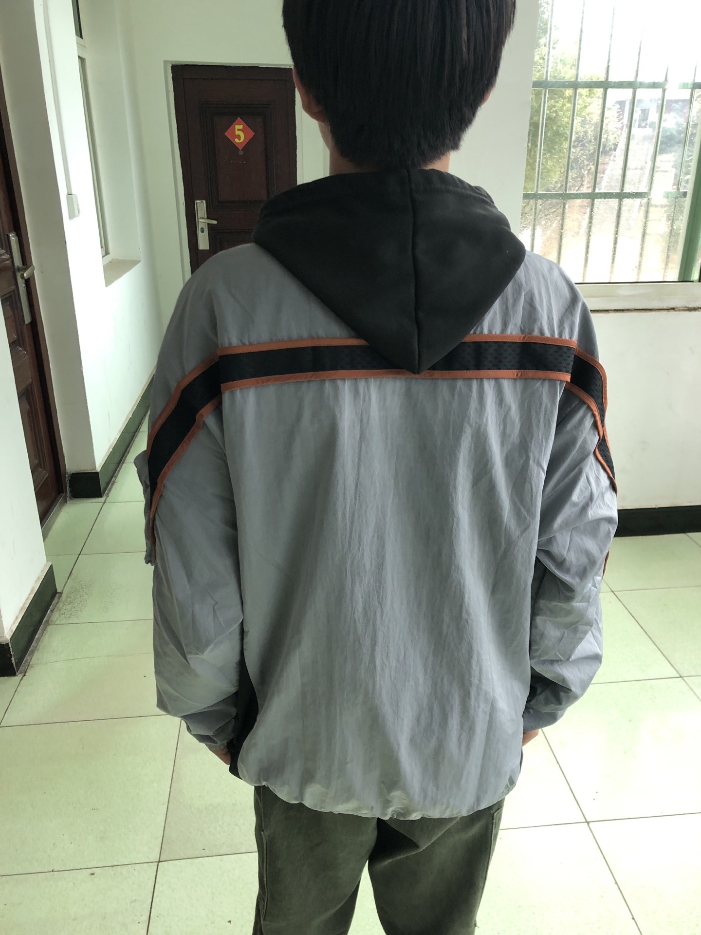 custom review-Adidas Черный Серый Мужские Куртки