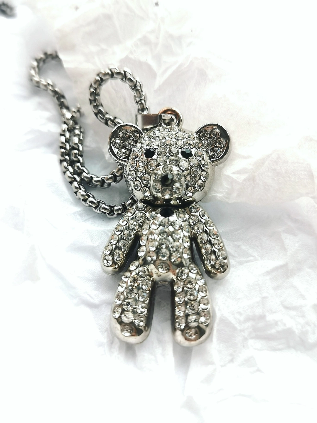 冬天的第一条小熊项链