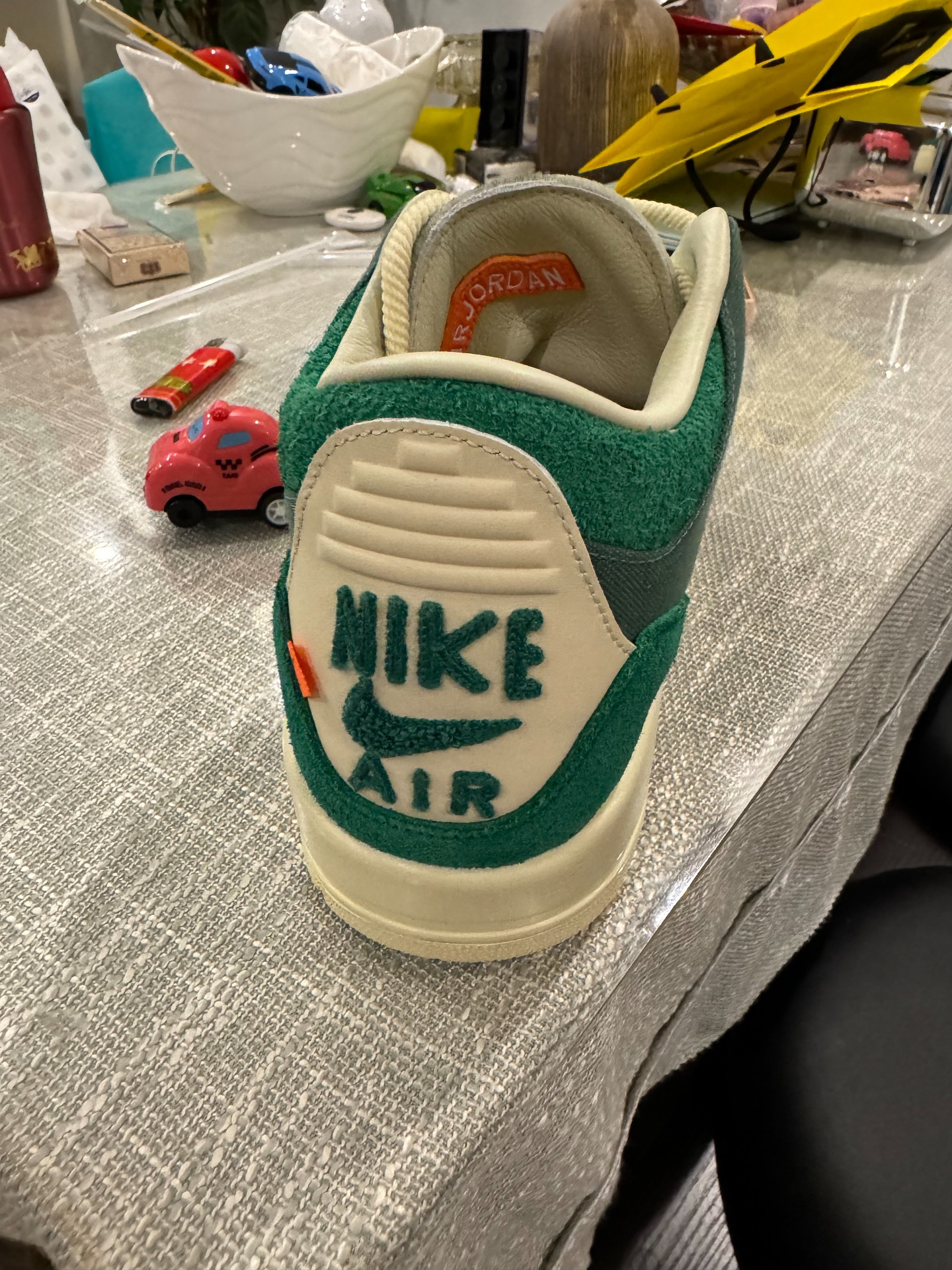 custom review-Jordan Air Джордан 3 MID Топ Винтажные баскетбольные кроссовки Женские Зеленый