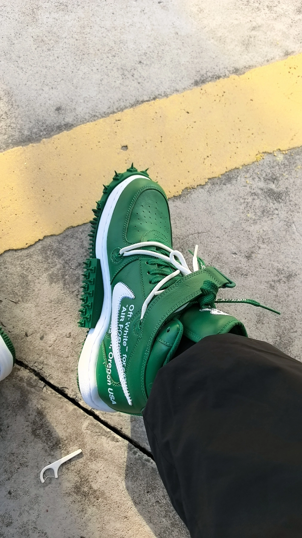 custom review-Off Белый x Nike Air FORCE 1 'Сосновый зеленый' MID Топ Модный Повседневная Скейтборд Обувь Унисекс Бирюзовый