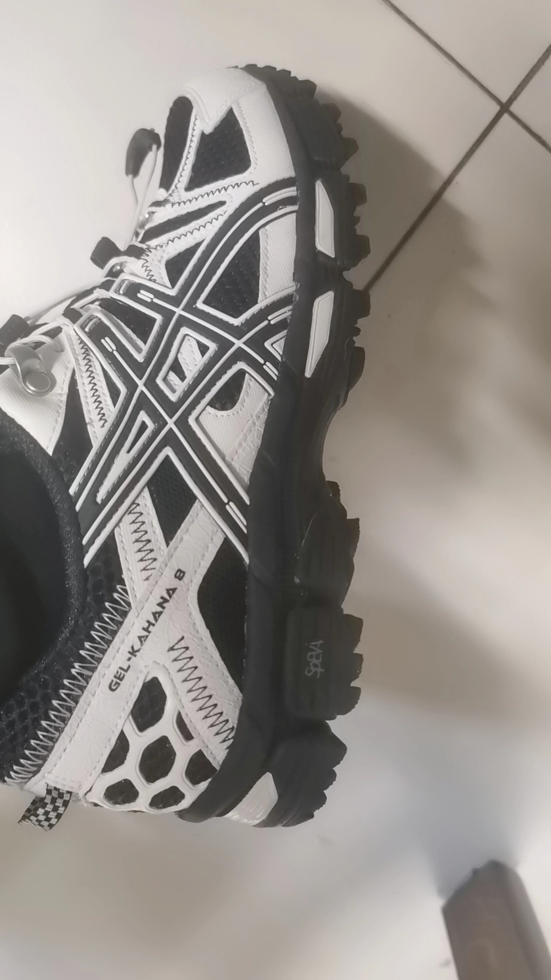 custom review-ASICS Гель Kahana 8 FL Беговые кроссовки Низкий Топ Черный Белый Мужской