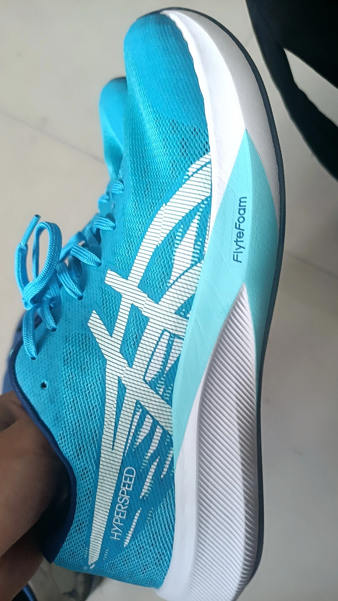 custom review-ASICS HYPER SPEED 4 Амортизация Противоскользящая Низкий Верх Тренировочная Беговая Обувь Мужская Синие Белые