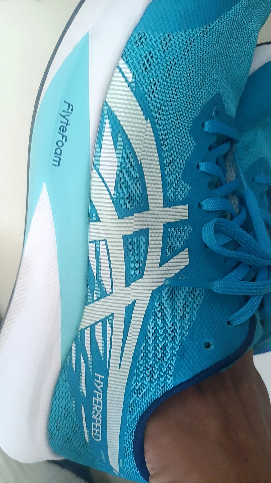 custom review-ASICS HYPER SPEED 4 Амортизация Противоскользящая Низкий Верх Тренировочная Беговая Обувь Мужская Синие Белые