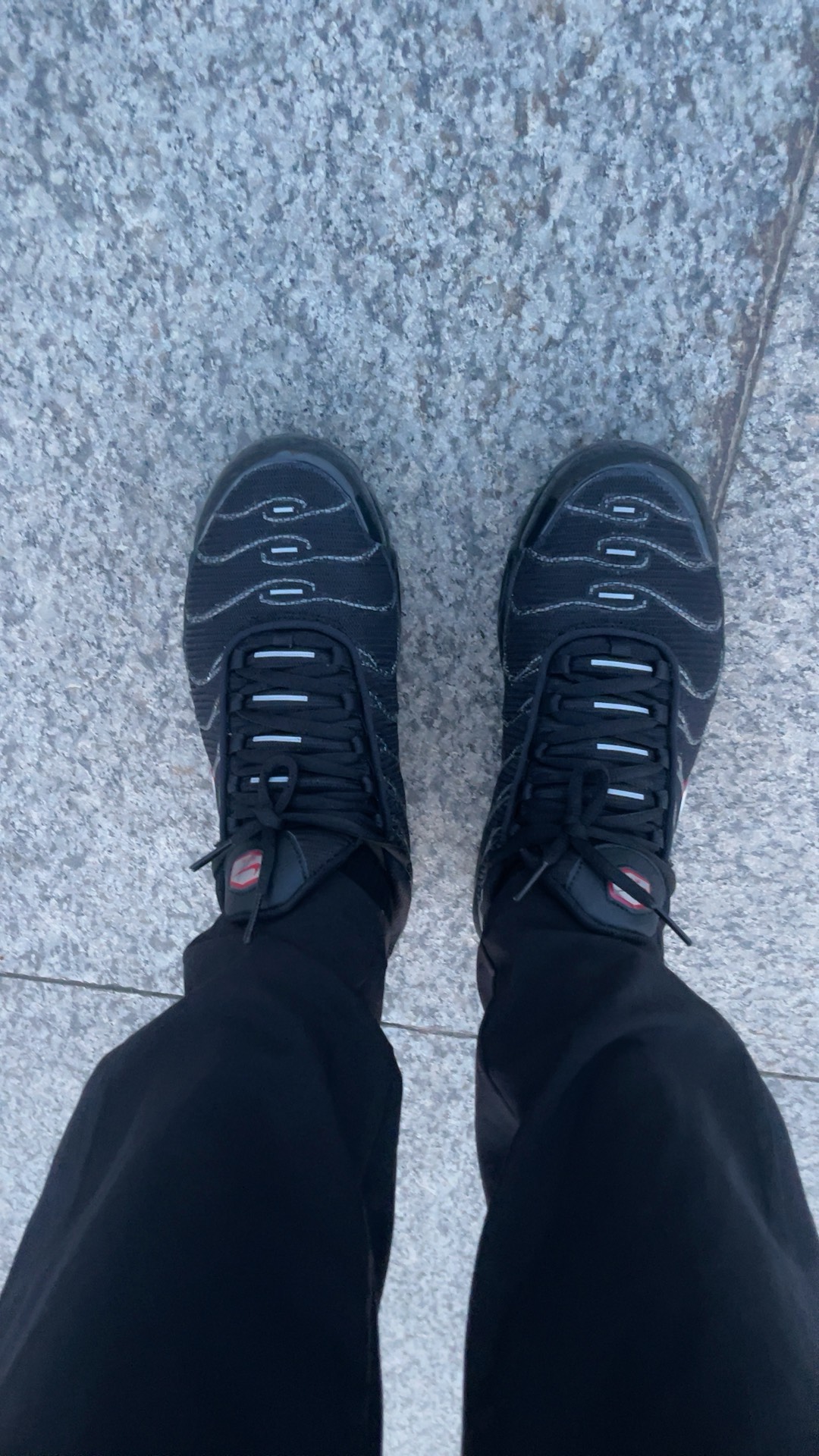 custom review-Nike Air Max Plus Устойчивый к истиранию Низкий Топ Повседневная обувь Мужская Черная