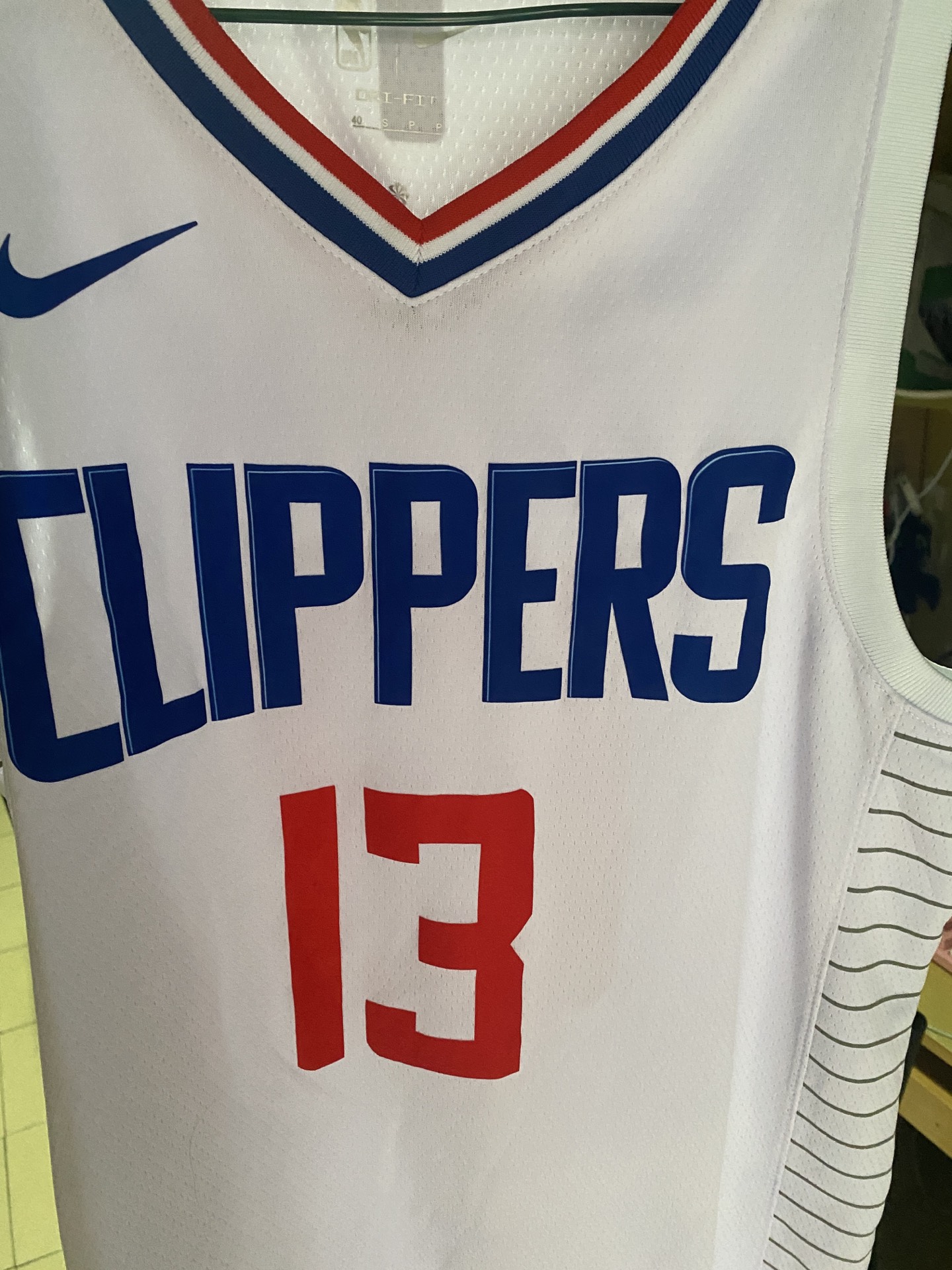 pg保罗乔治白色球衣夏天穿搭