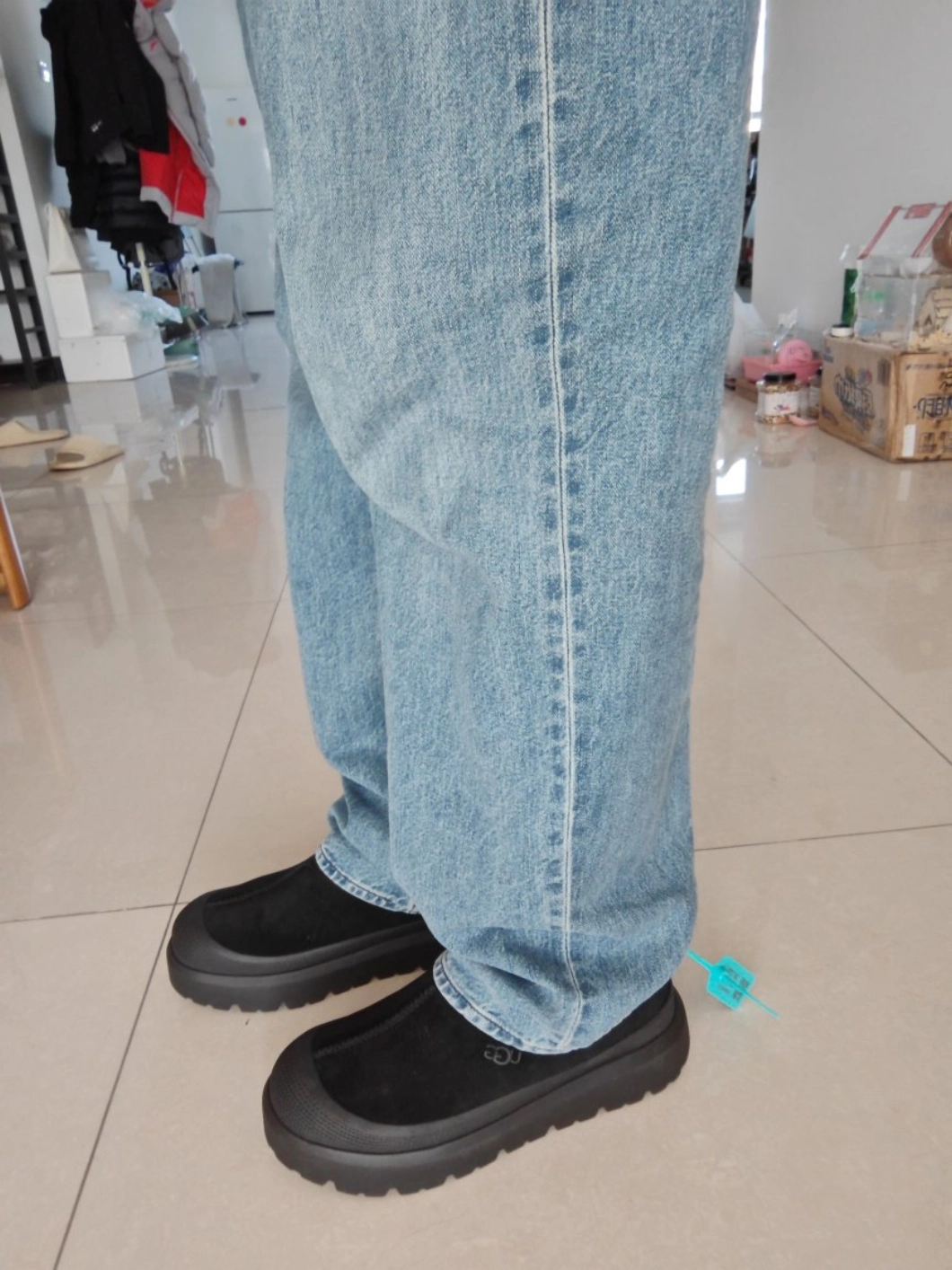 custom review-UGG Низкий топ Повседневная обувь Мужская Черная