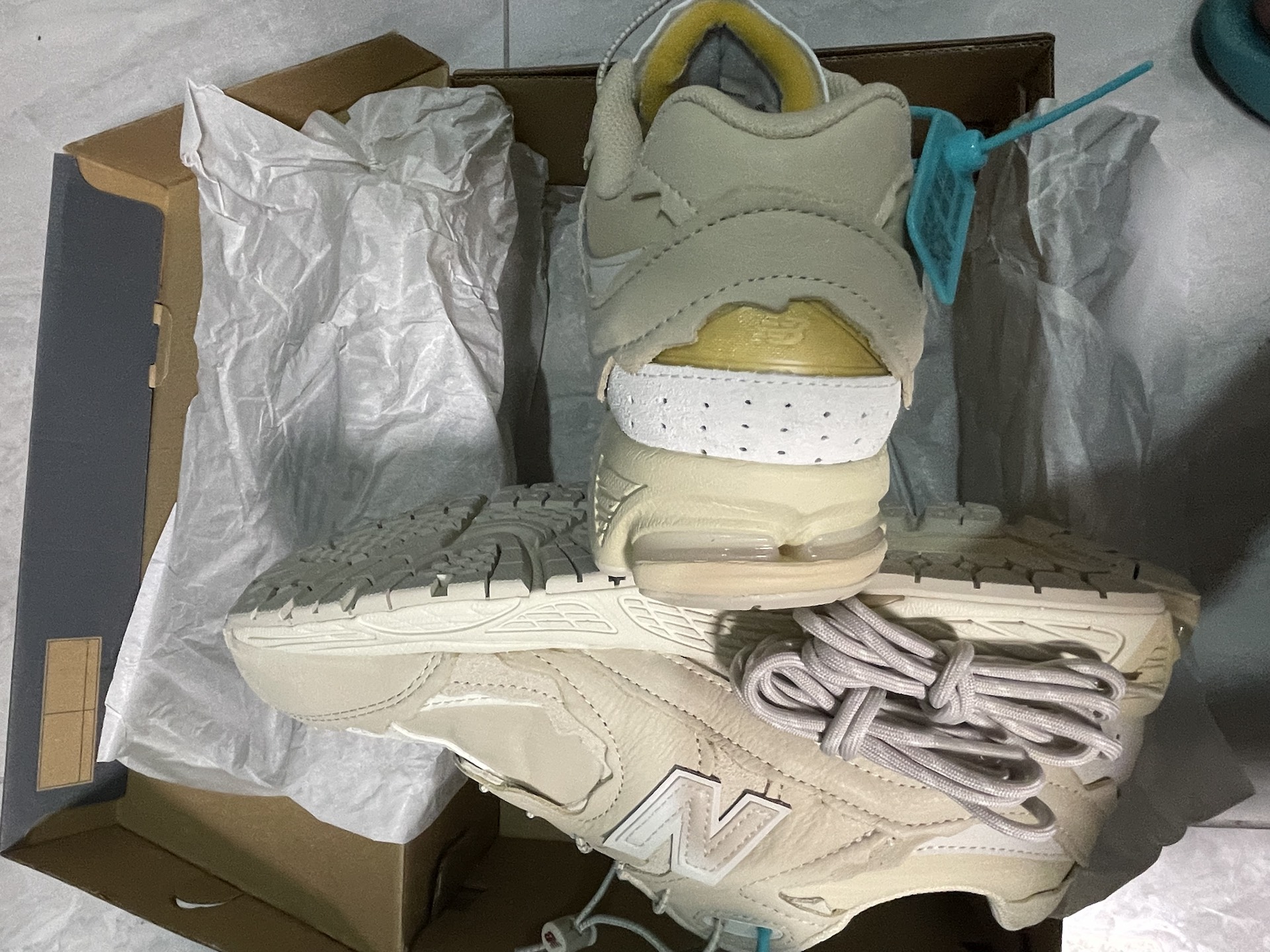 custom review-New Balance NB 2002R Low Топ Повседневный Городской Коммутирование Беговые кроссовки Унисекс Бежевый