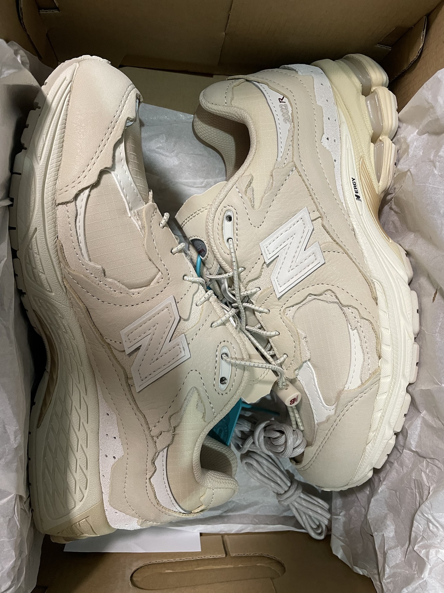 custom review-New Balance NB 2002R Low Топ Повседневный Городской Коммутирование Беговые кроссовки Унисекс Бежевый