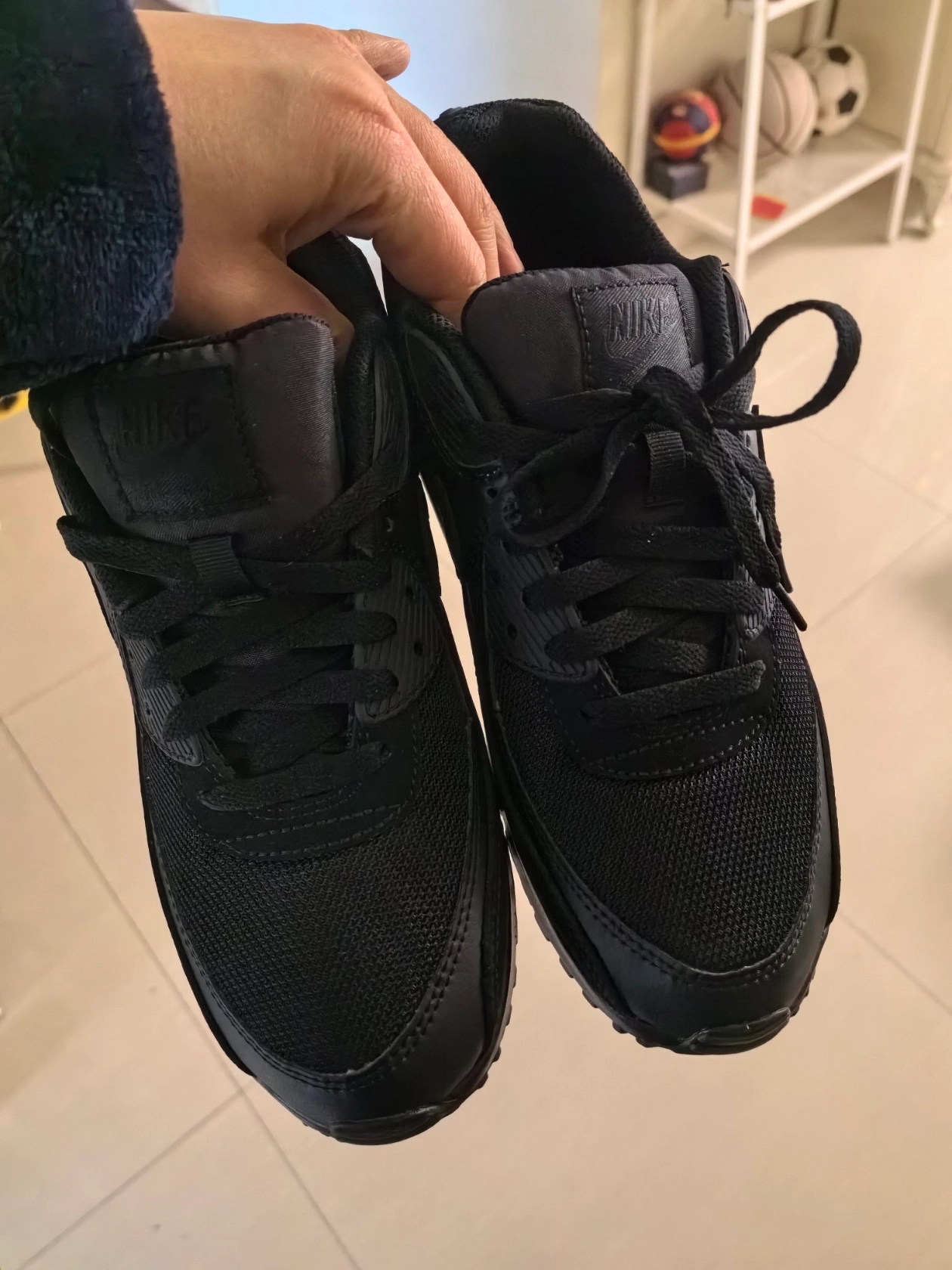 custom review-Nike Air Max 90 Амортизация устойчивый к истиранию дышащий низкий топ воздушная подушка повседневная беговая обувь мужская черная