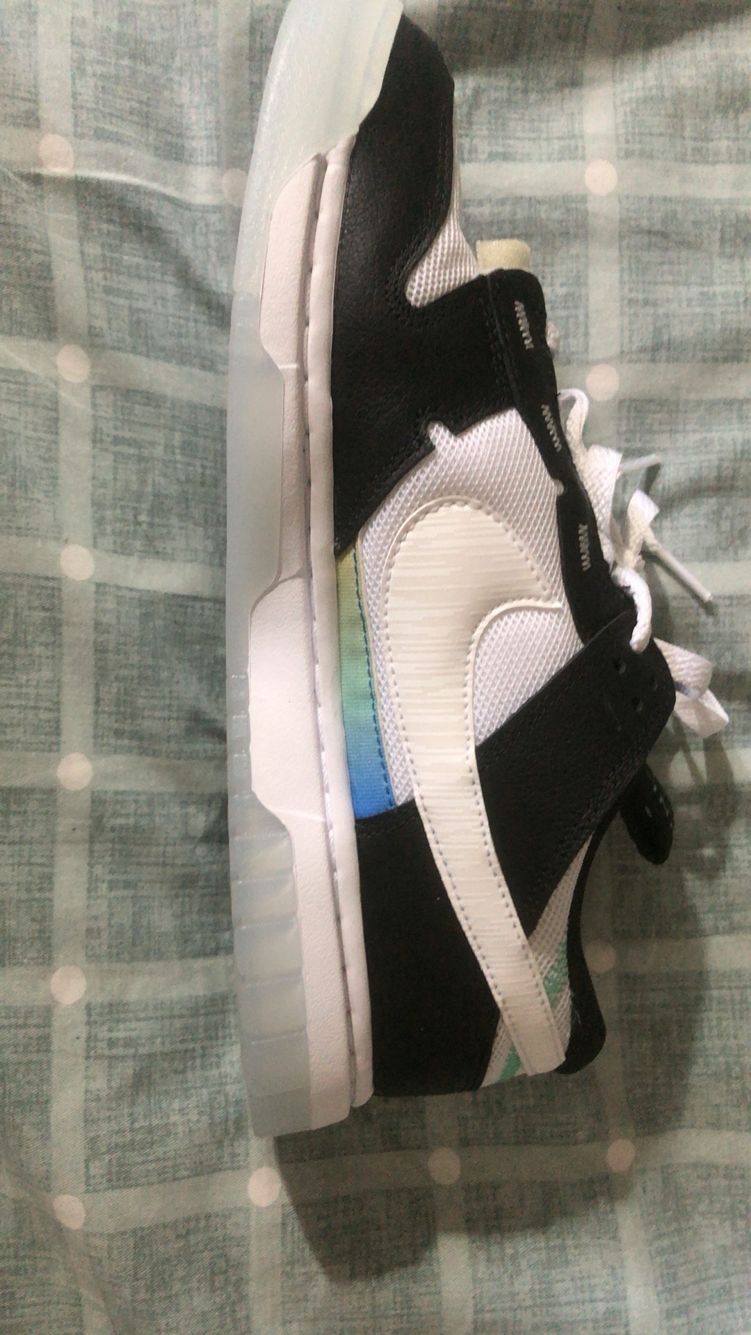 custom review-Nike Air Dunk Jumbo Remastered Low Скейтборд Кроссовки Мужские Черно-Белые