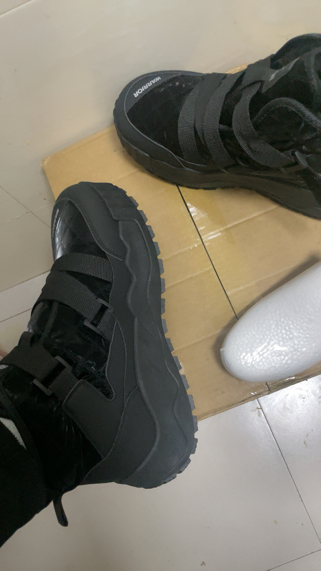 custom review-Warrior Теплоизоляционное покрытие увеличивающее высоту устойчивое к истиранию противоскользящее короткие сноубутсы мужские черные