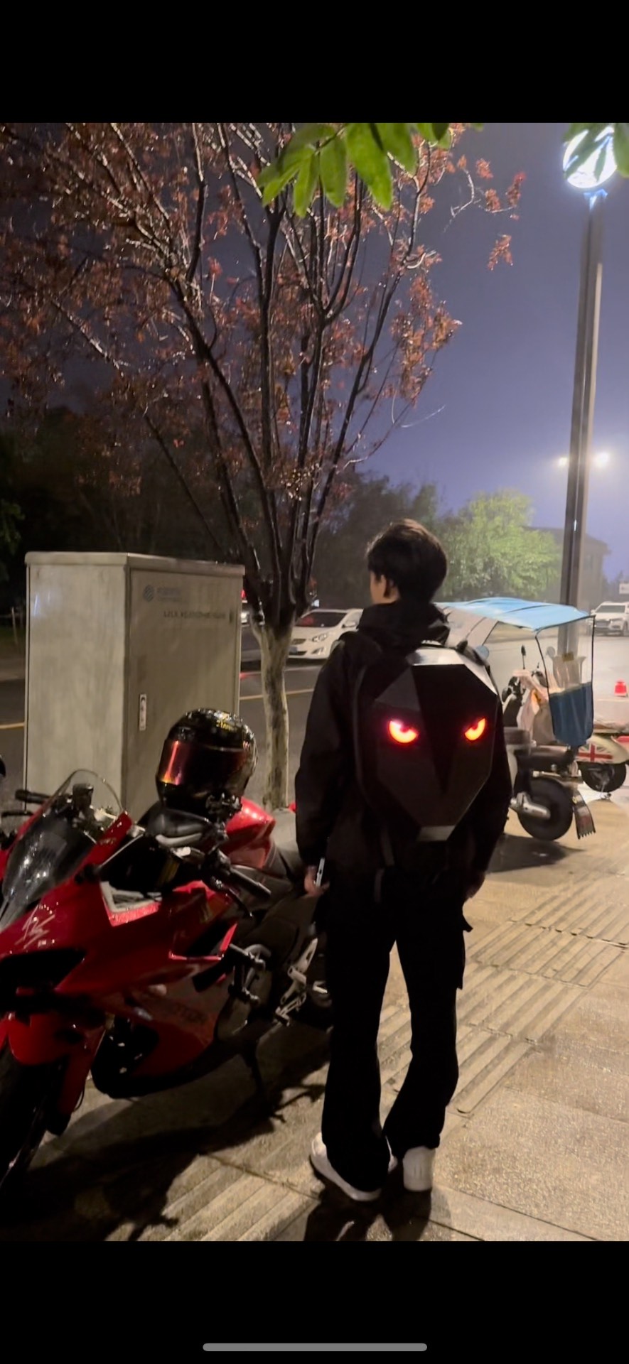 custom review-LOY 28L Емкость Байкерский рюкзак из ПВХ жесткой оболочки Унисекс