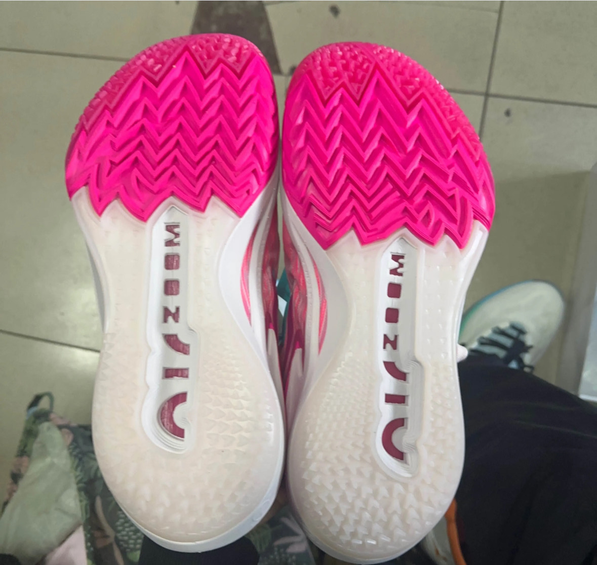 custom review-Nike Air Zoom Cut 2 Low Топ Баскетбольные кроссовки Унисекс Розово-белый Азиатская версия