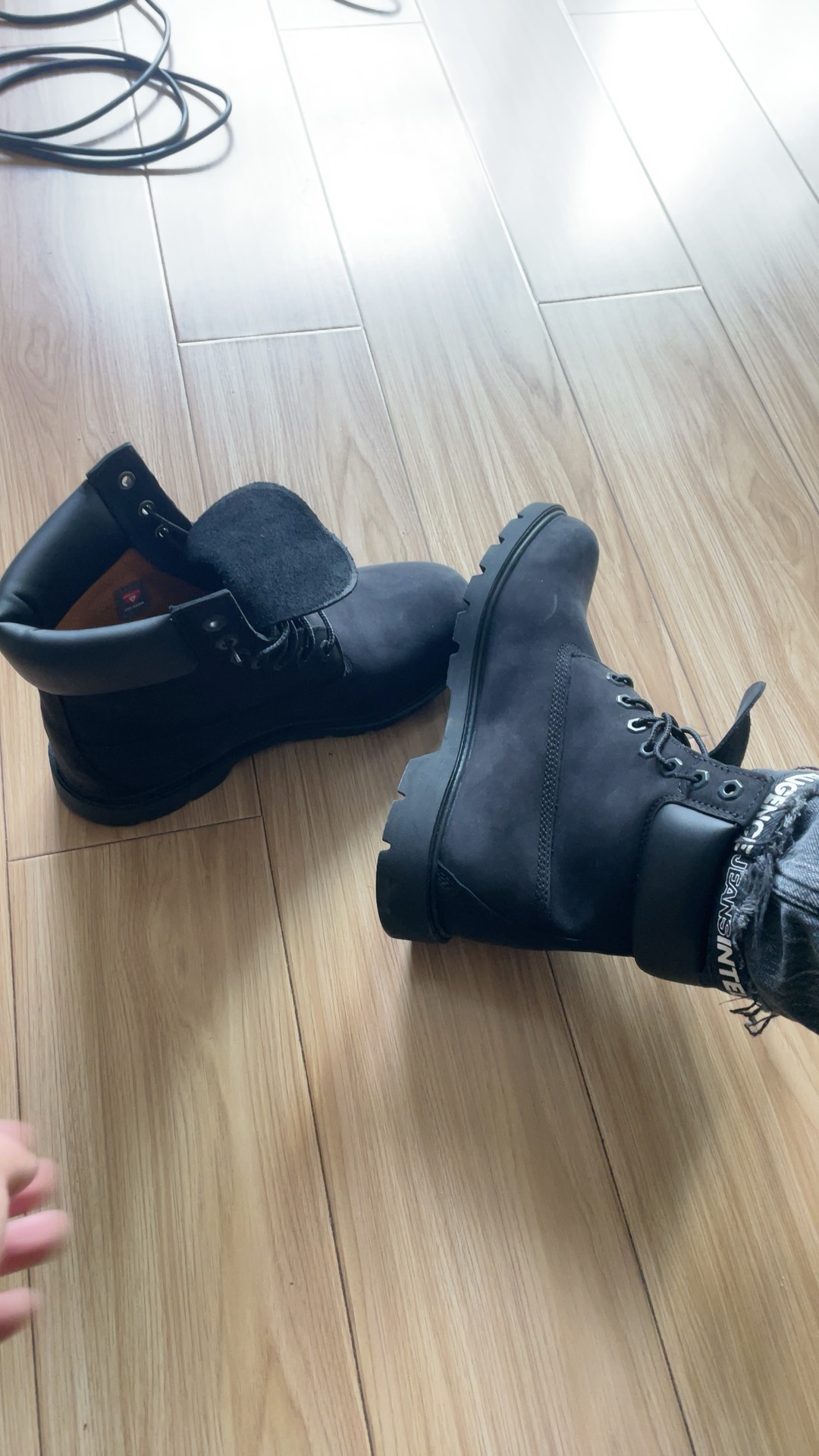 custom review-Timberland PREMIUM 6 Утепленный Короткий Мартин Ботин Мужской Черный