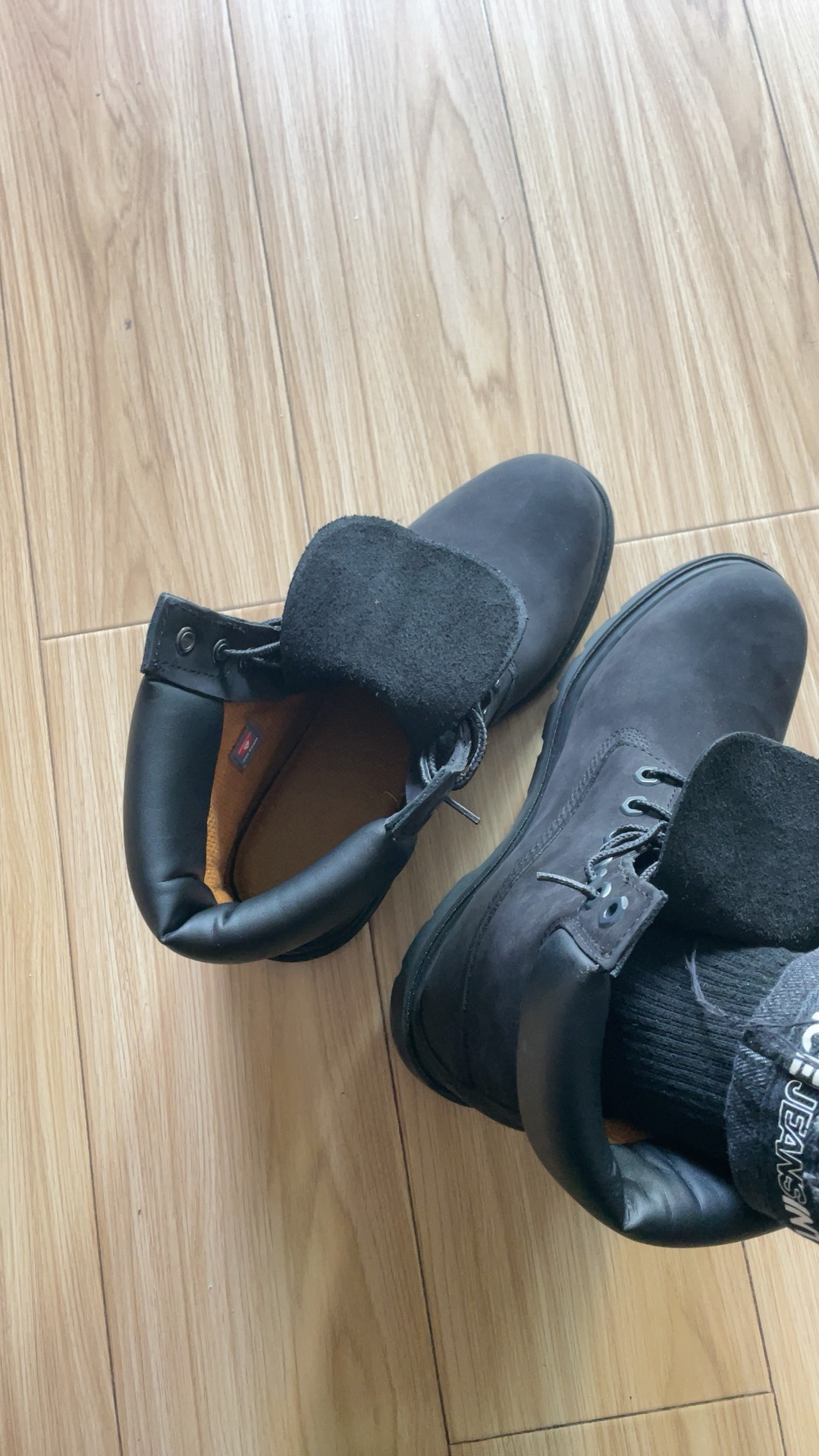 custom review-Timberland PREMIUM 6 Утепленный Короткий Мартин Ботин Мужской Черный