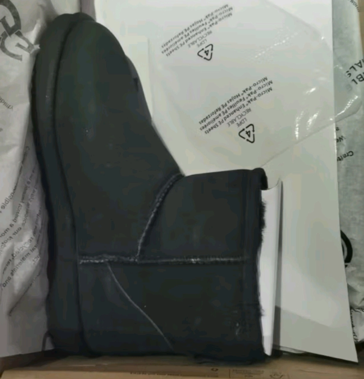 custom review-UGG CLASSIC MINI Короткий Снегокат Женские Черный