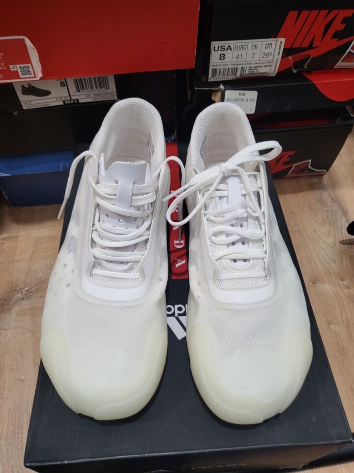 custom review-PRADA x Adidas Luna Rossa 21 Low Беговые кроссовки Унисекс Белые