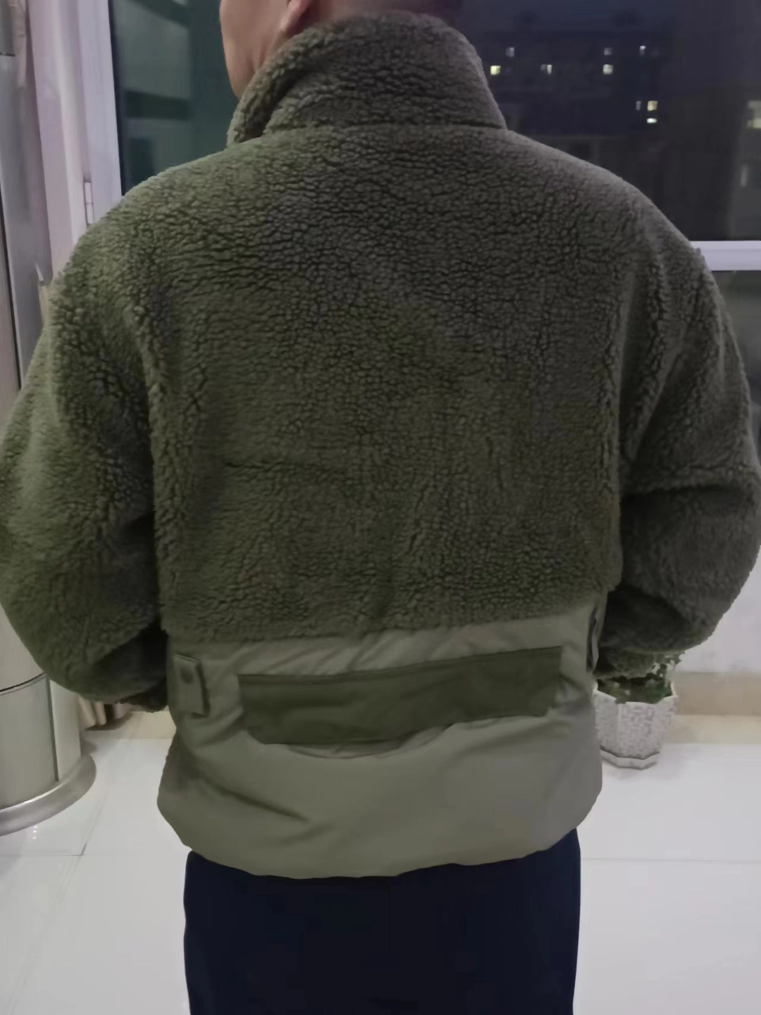 custom review-Adidas Originals Шерпа Куртка Мужская Зеленая