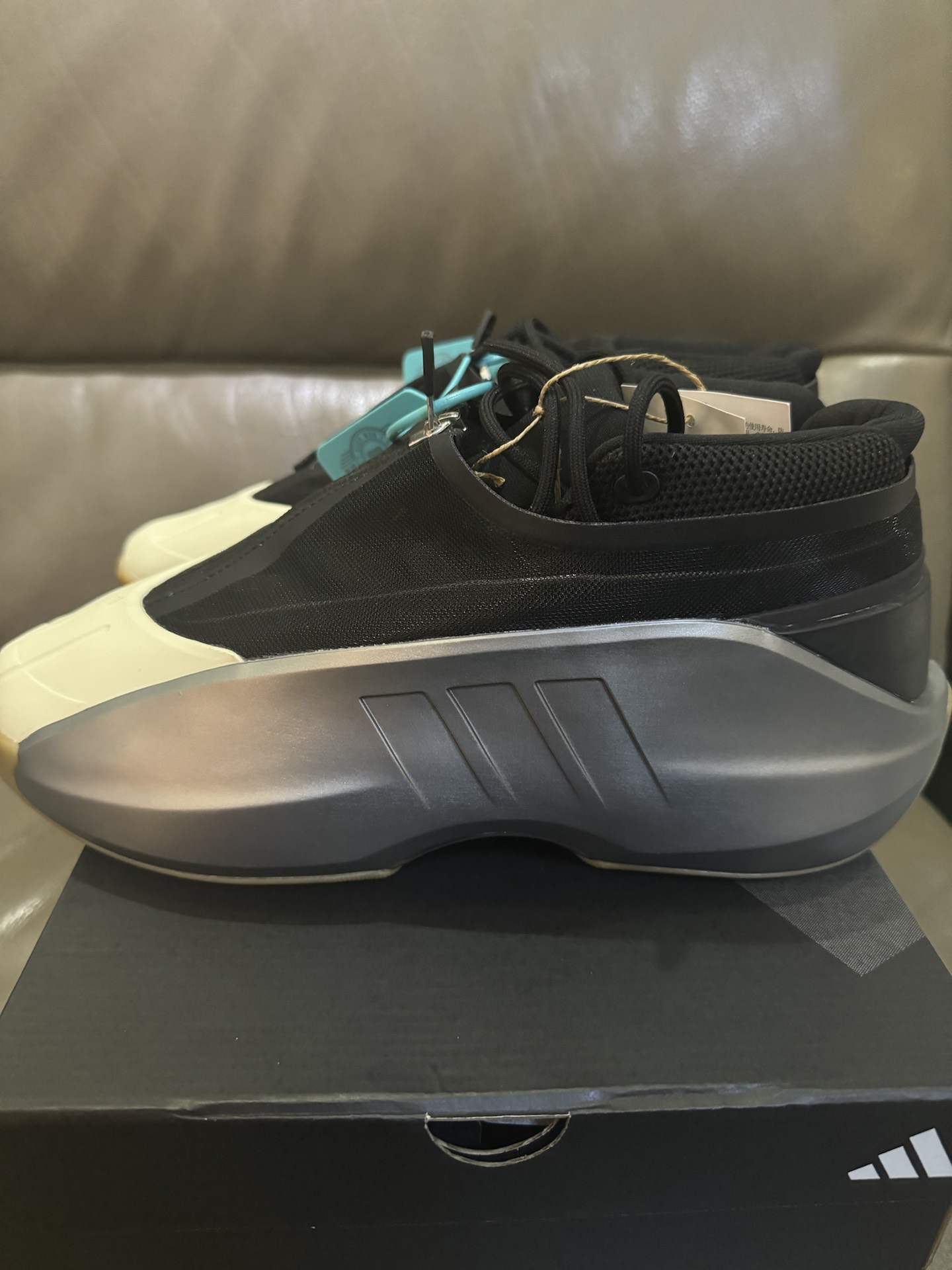 custom review-Adidas Originals Crazy Infinity Амортизация Износостойкий Низкий Топ Винтажные Баскетбольные Кроссовки Унисекс Серебристый Черный