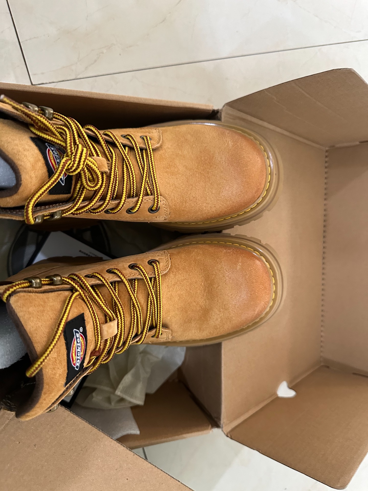 custom review-Dickies Водонепроницаемый и Износостойкий 12 см Аутдор Женские Земляной Желтый