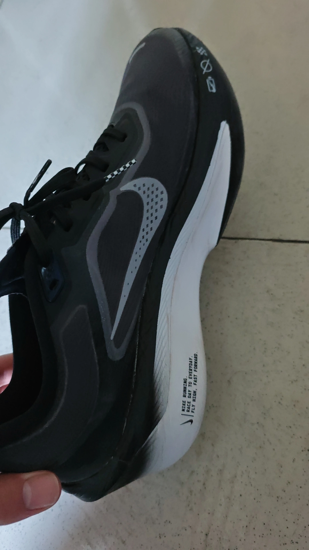 custom review-Nike Zoom Fly 6 Slip-Resistant Supportive Rebound Low-Top Беговые кроссовки Мужские Черный Серый