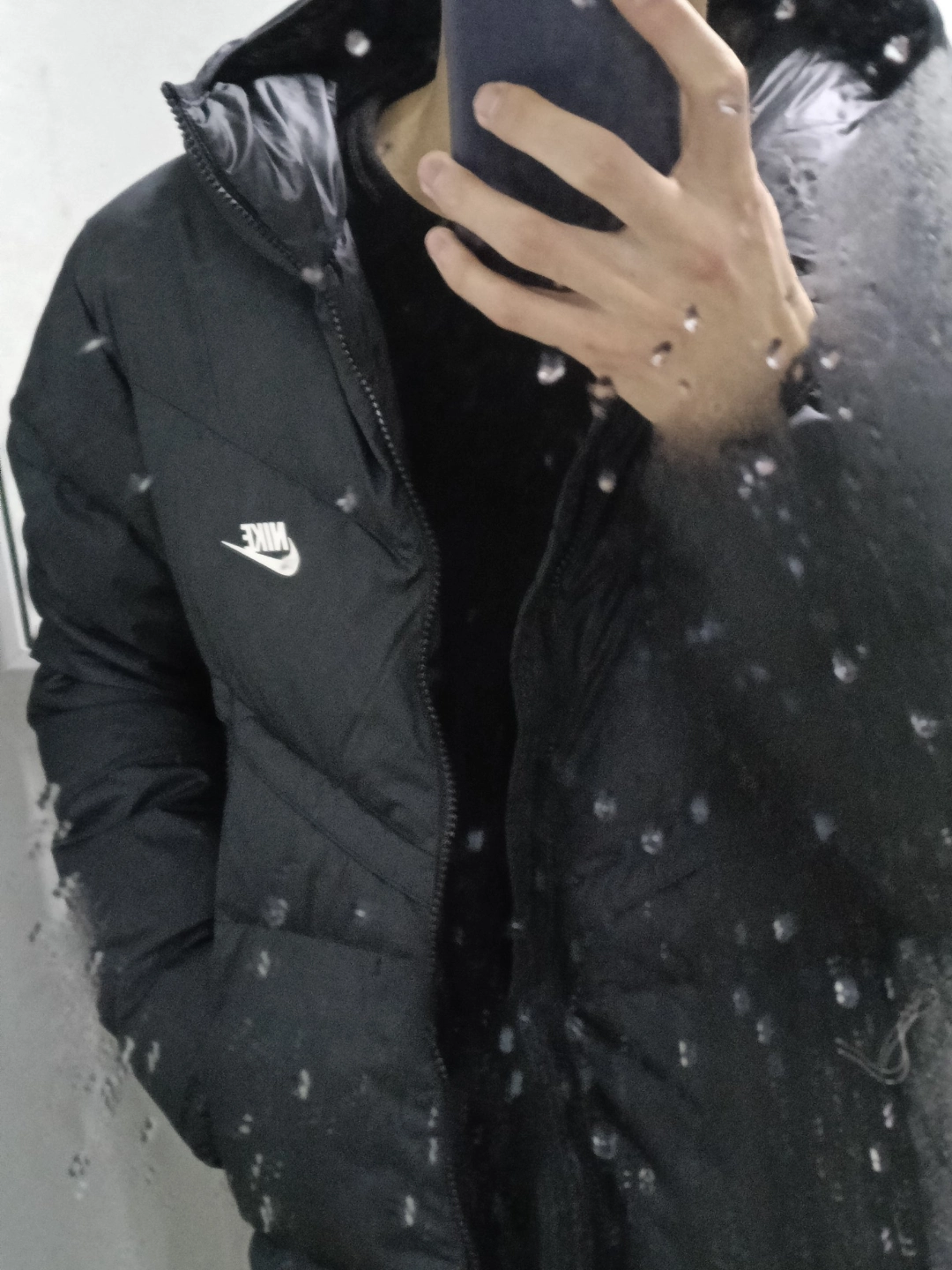 custom review-Nike Мужские Черные Пуховики