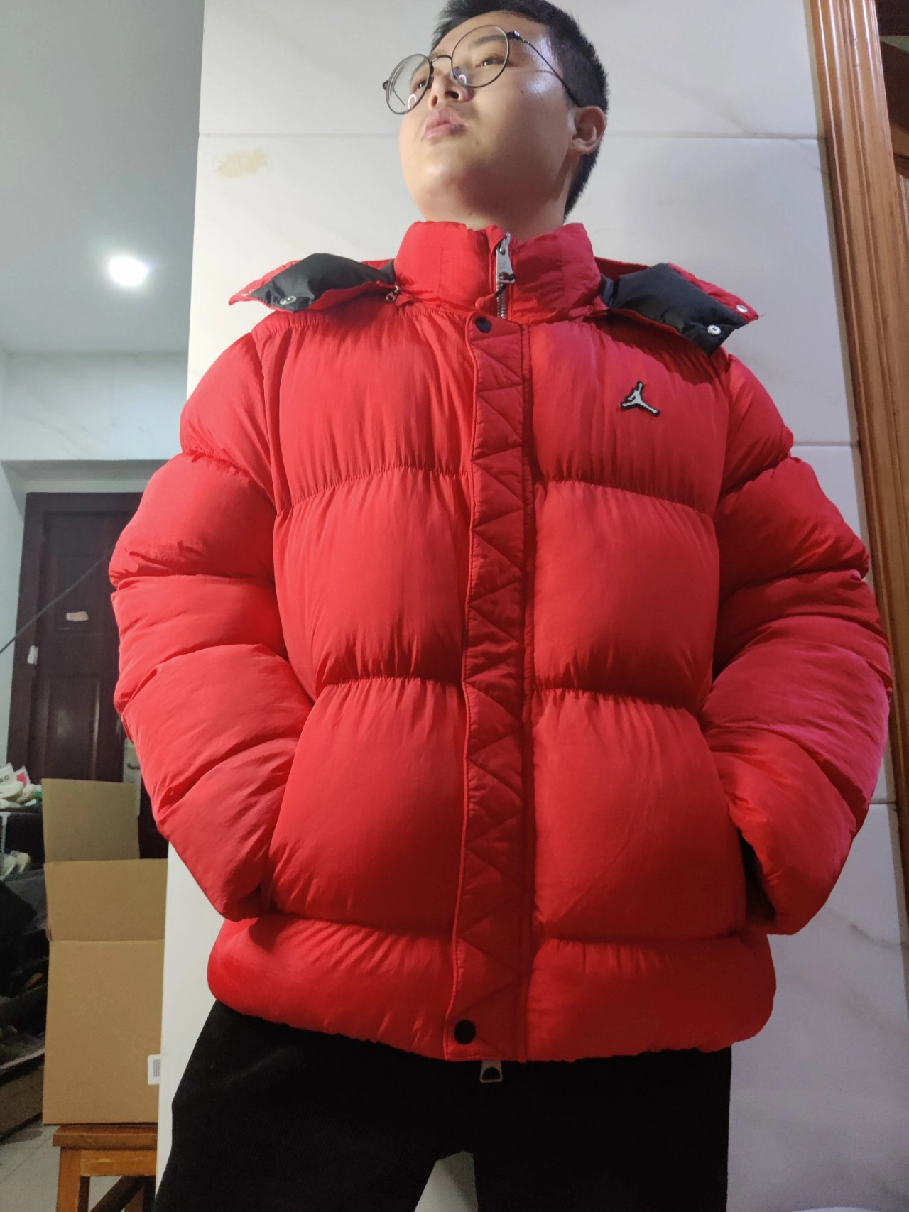 custom review-Jordan Air Пуховая куртка Мужская Красная