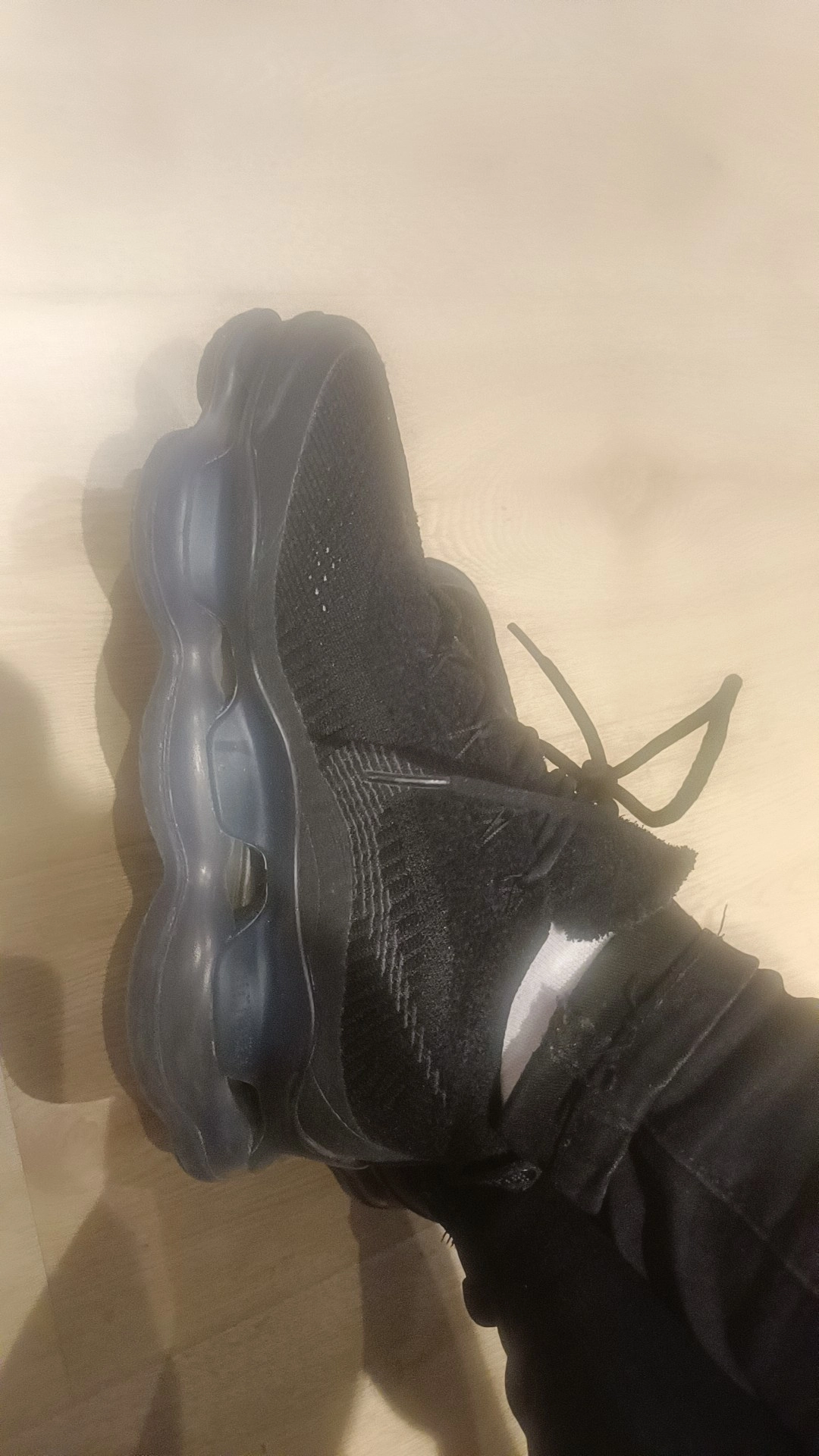 custom review-Nike Air Max Scorpion Амортизация Износостойкий Низкий Топ Повседневные Беговые кроссовки Женские Черные Переработанный Материал