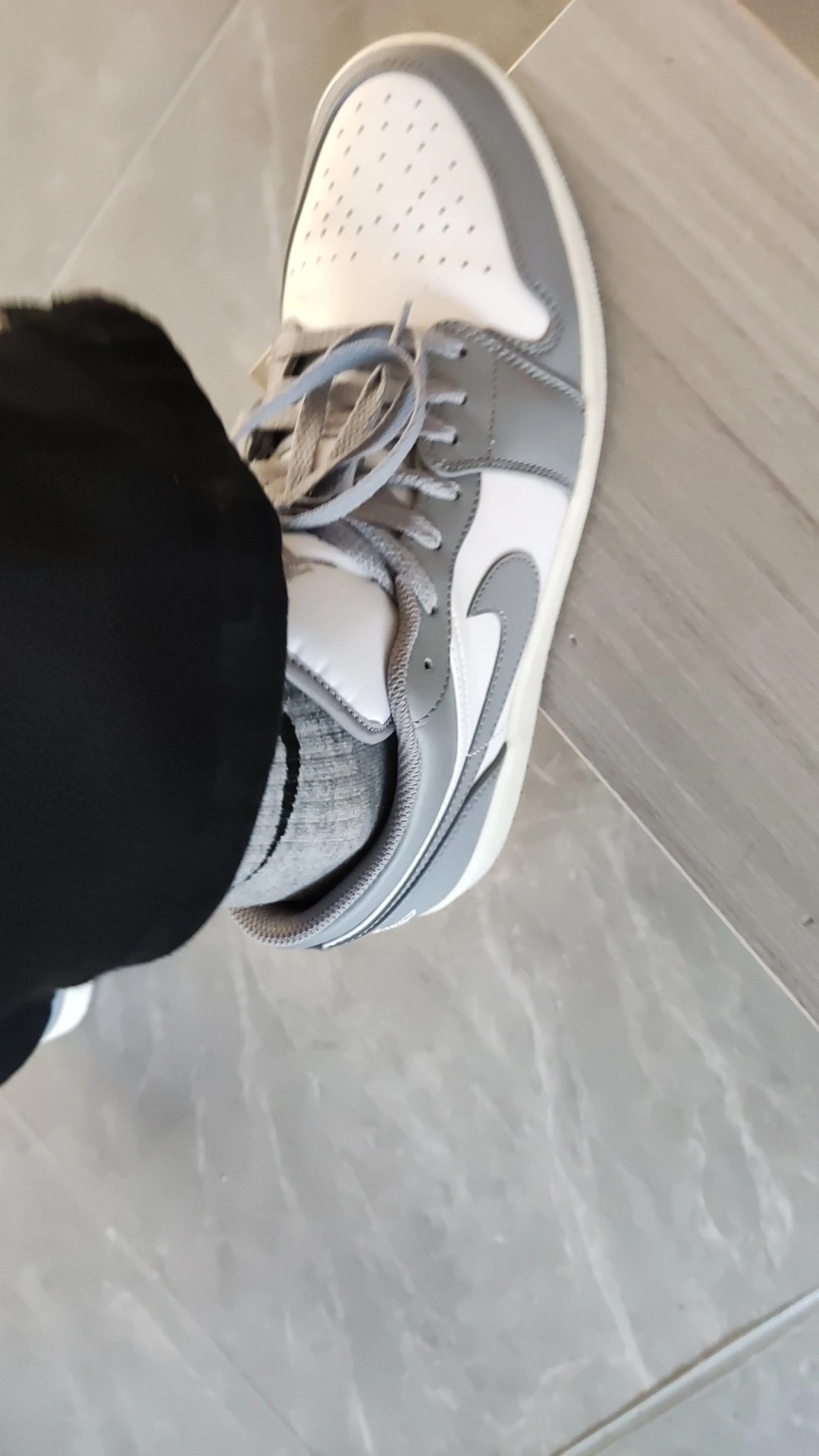 custom review-JORDAN Air JORDAN 1 Low Vintage Stealth Grey