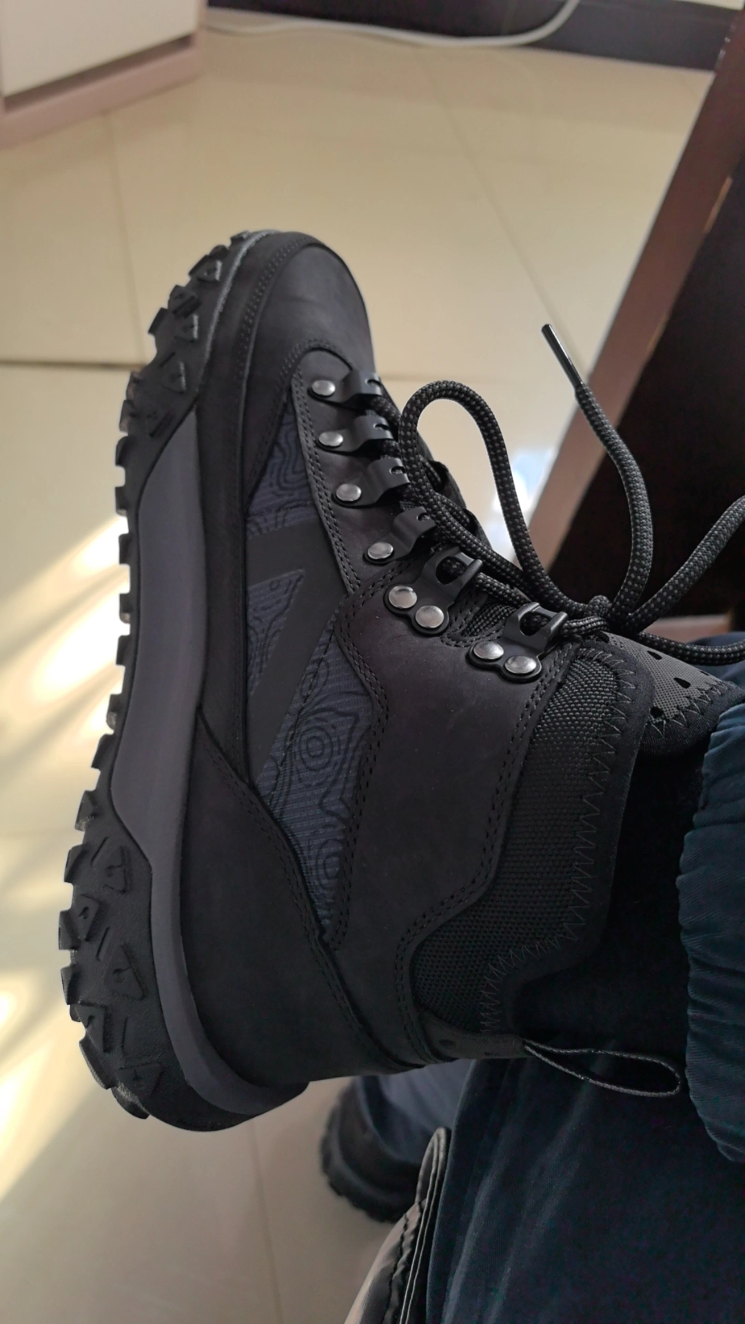 custom review-Timberland Collaboration MID Топ Уличная обувь Мужская Черная Серый