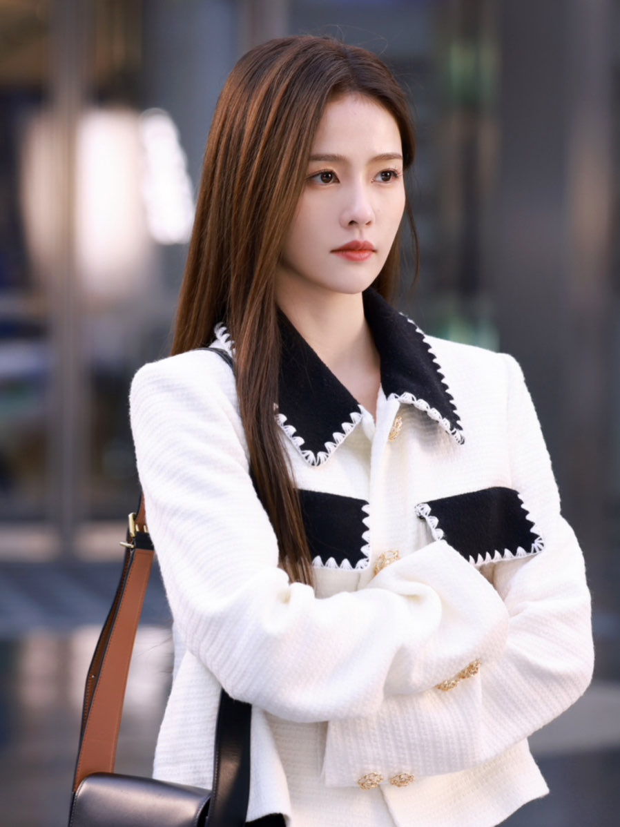 白鹿|甜美清新千金小香风套装穿搭