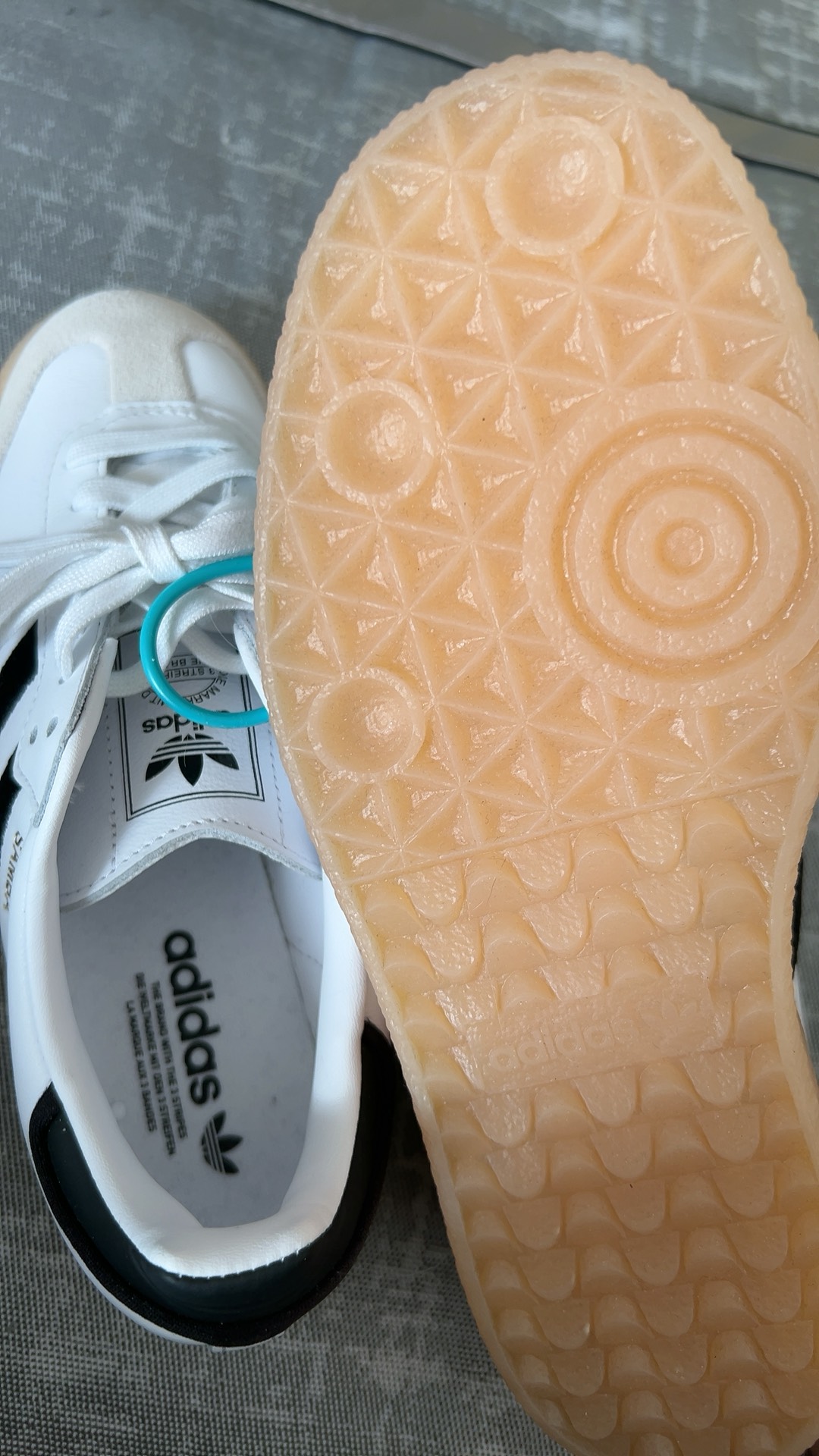 custom review-Adidas Sambae White Black Gum Women's