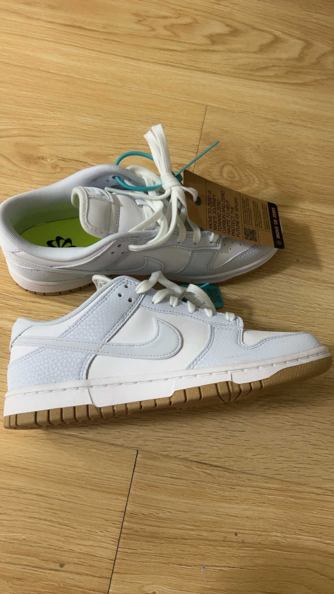 custom review-Nike Dunk Low Топ Кроссовки для скейтбординга Женские Белые Синие