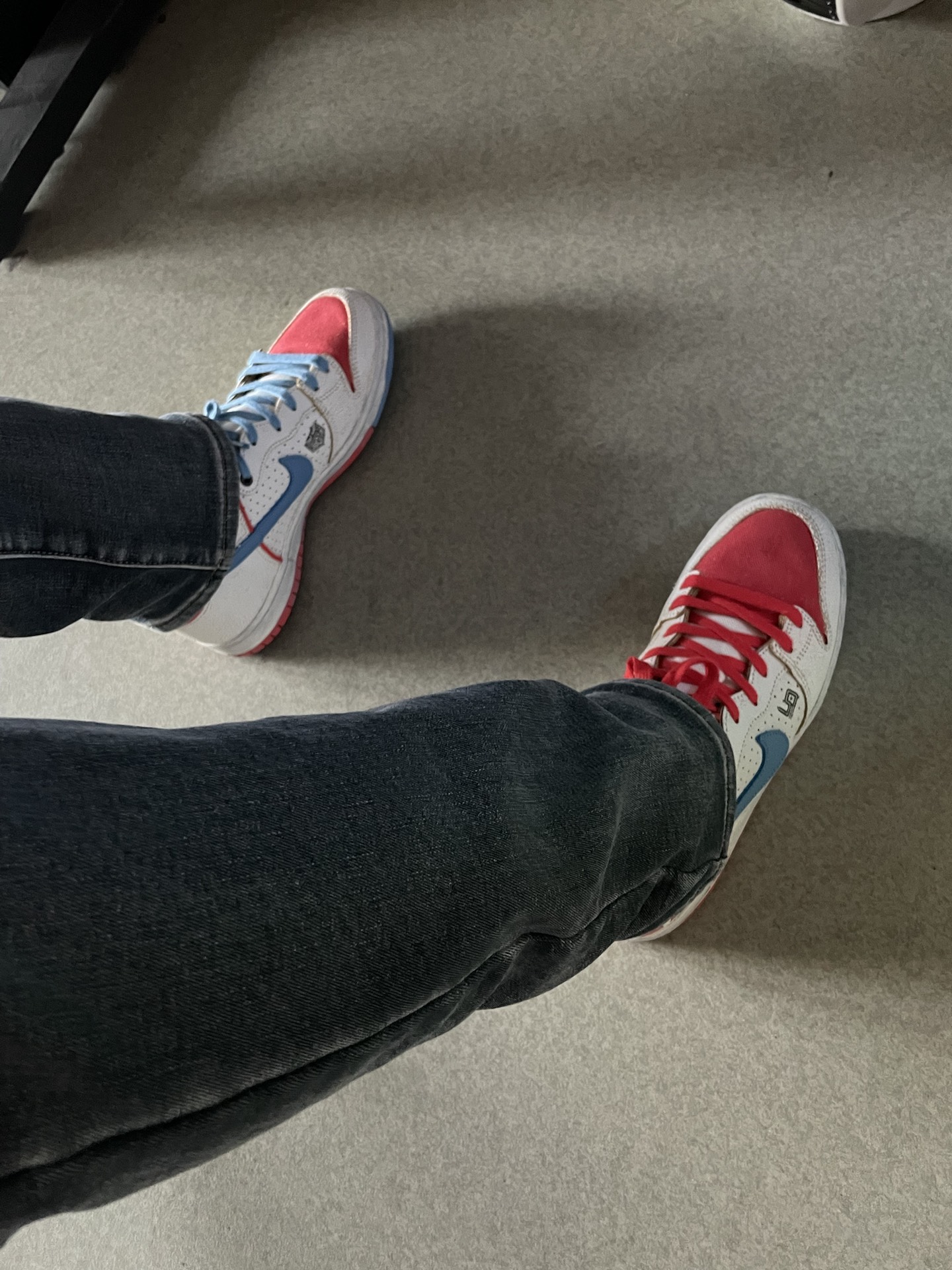 custom review-Ishod Wair x Nike Dunk Pro Decon QS High Скейтборд Кроссовки Unisex Белый Синий Красный