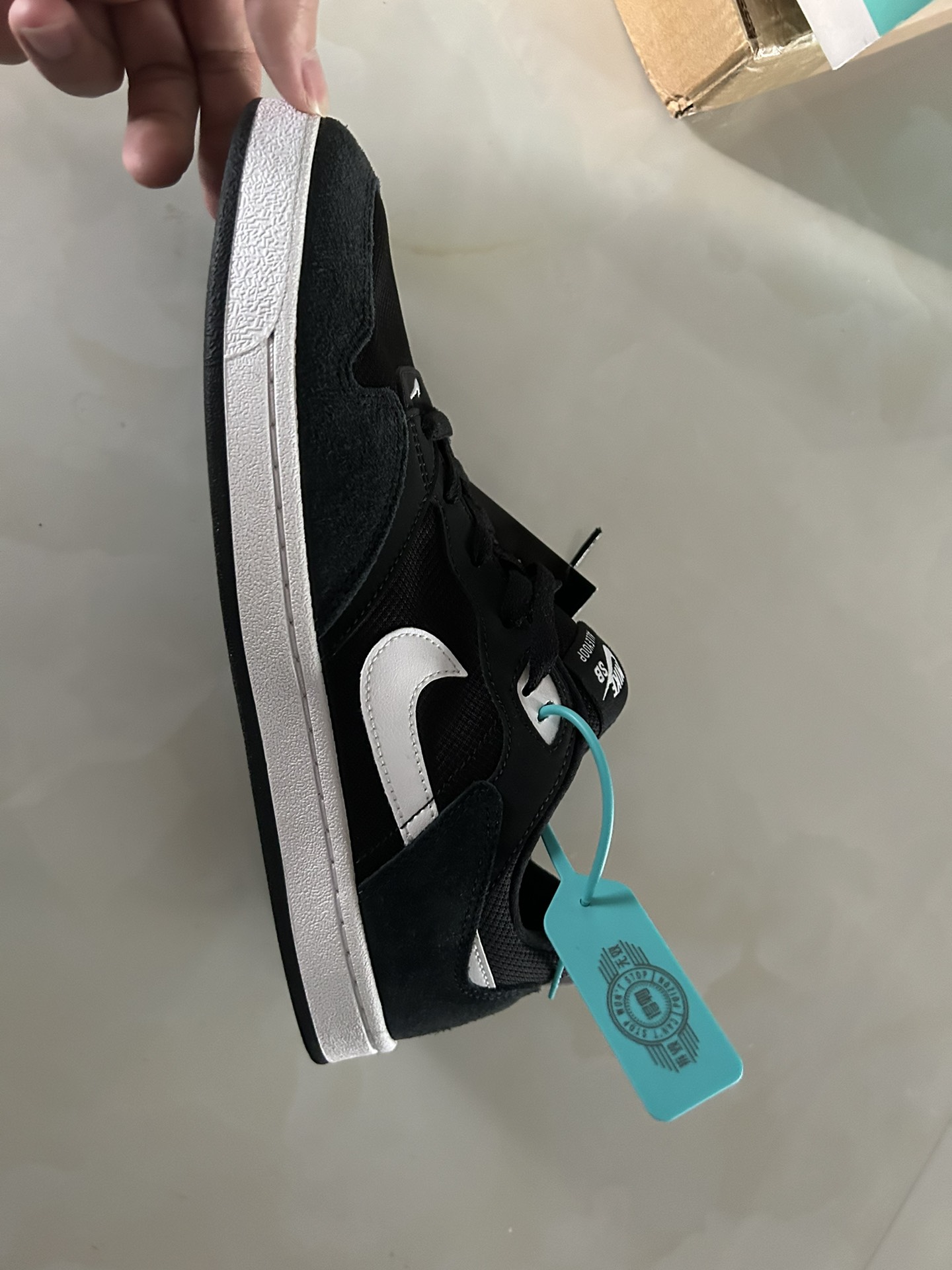 custom review-Nike SB Alleyoop Low Топ Скейтборд Кроссовки Унисекс Черный Белый