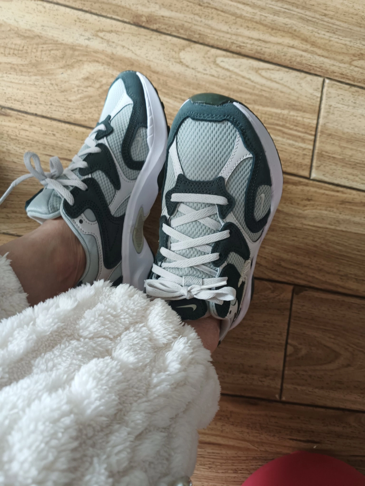 custom review-Nike AL8 Дышащие Низкие Беговые Кроссовки Женские Белые Зеленые