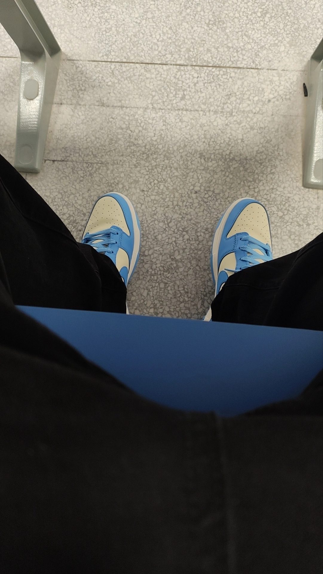 custom review-Nike Dunk Low Топ Скейтборд Кроссовки Унисекс Белый Синий